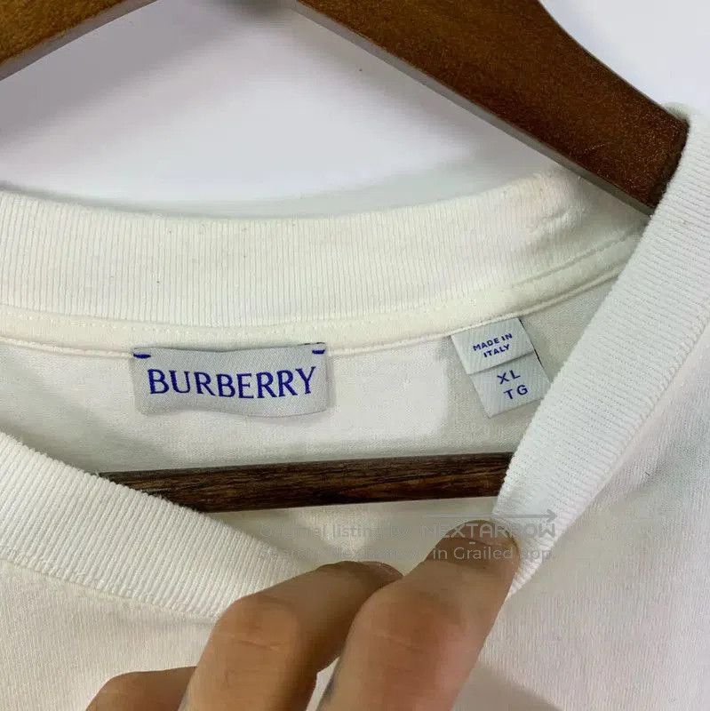 Burberry Burberry Men's White T-Shirt in Size XL. Size US XL / EU 56 / 4 - 3 Thumbnail