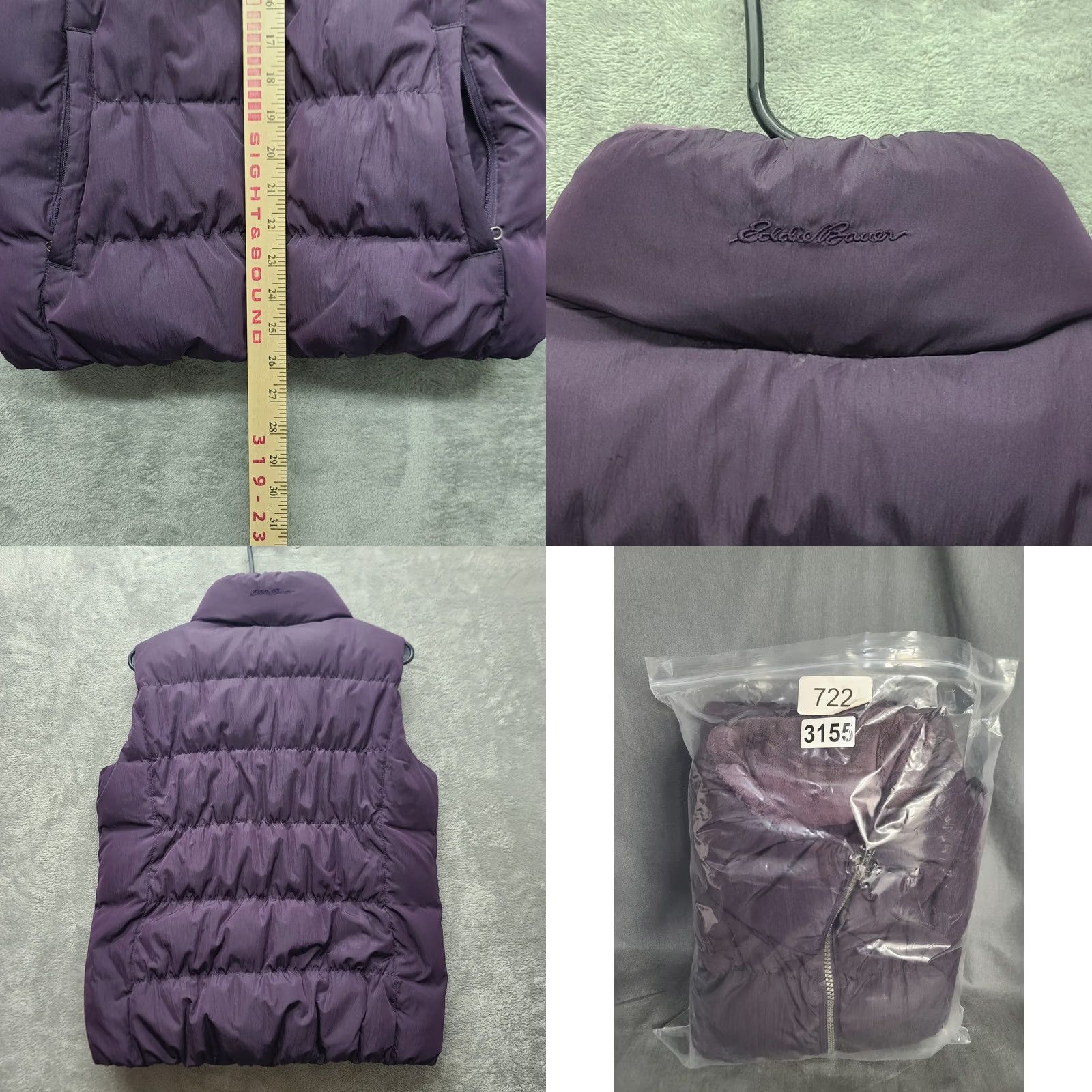 Eddie Bauer VINTAGE? No. Eddie Bauer Puffer Vest Womens S Goose Down Fleece Lined Regular Fit Gorpcore Size S / US 4 / IT 40 - 8 Thumbnail