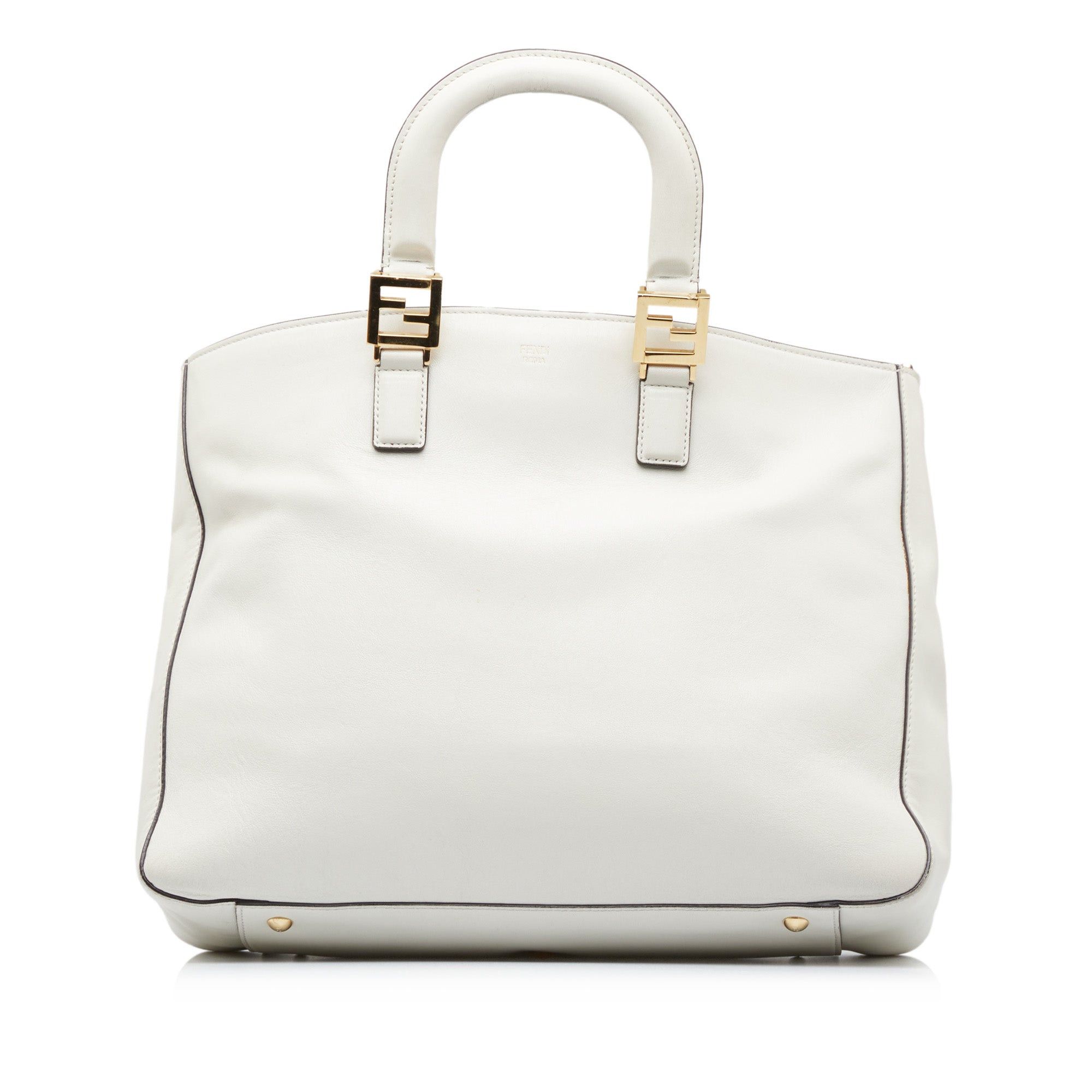 Fendi Fendi Medium Glacier FF Tote White Size ONE SIZE - 1 Thumbnail