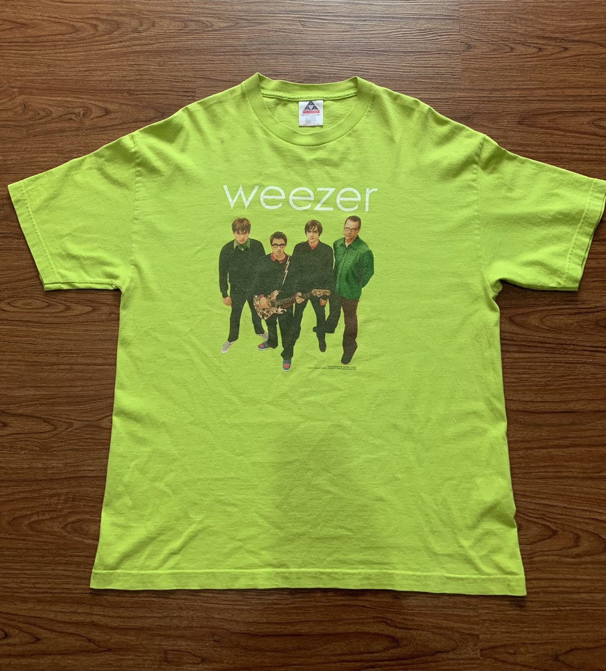 image of Band Tees x Vintage Weezer Album in Green, Men's (Size XL)