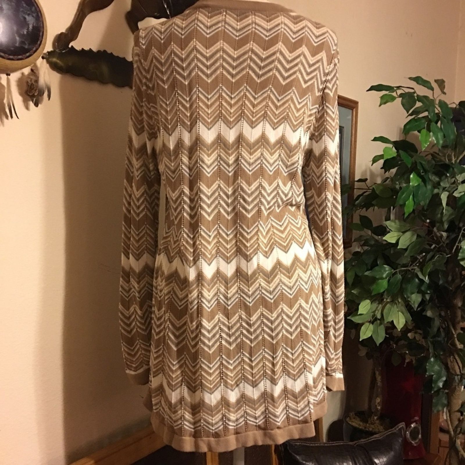 Other Charter Club metallic chevron print cardigan Size XL / US 12-14 / IT 48-50 - 3 Thumbnail