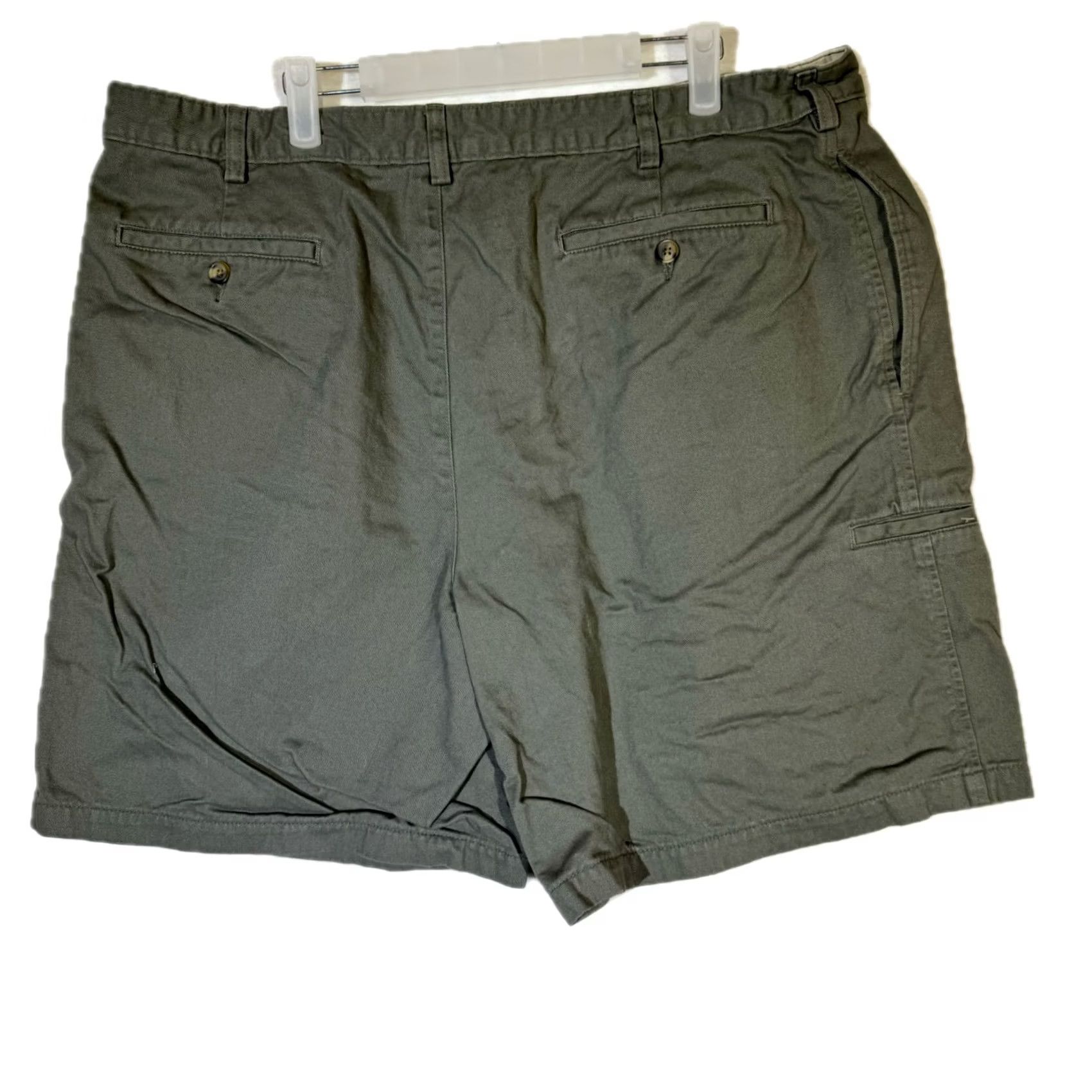 Vintage Saddlebred Shorts Men’s Size 40 Green Cotton Pleated Casual Excellent Size US 40 / EU 56 - 2 Thumbnail