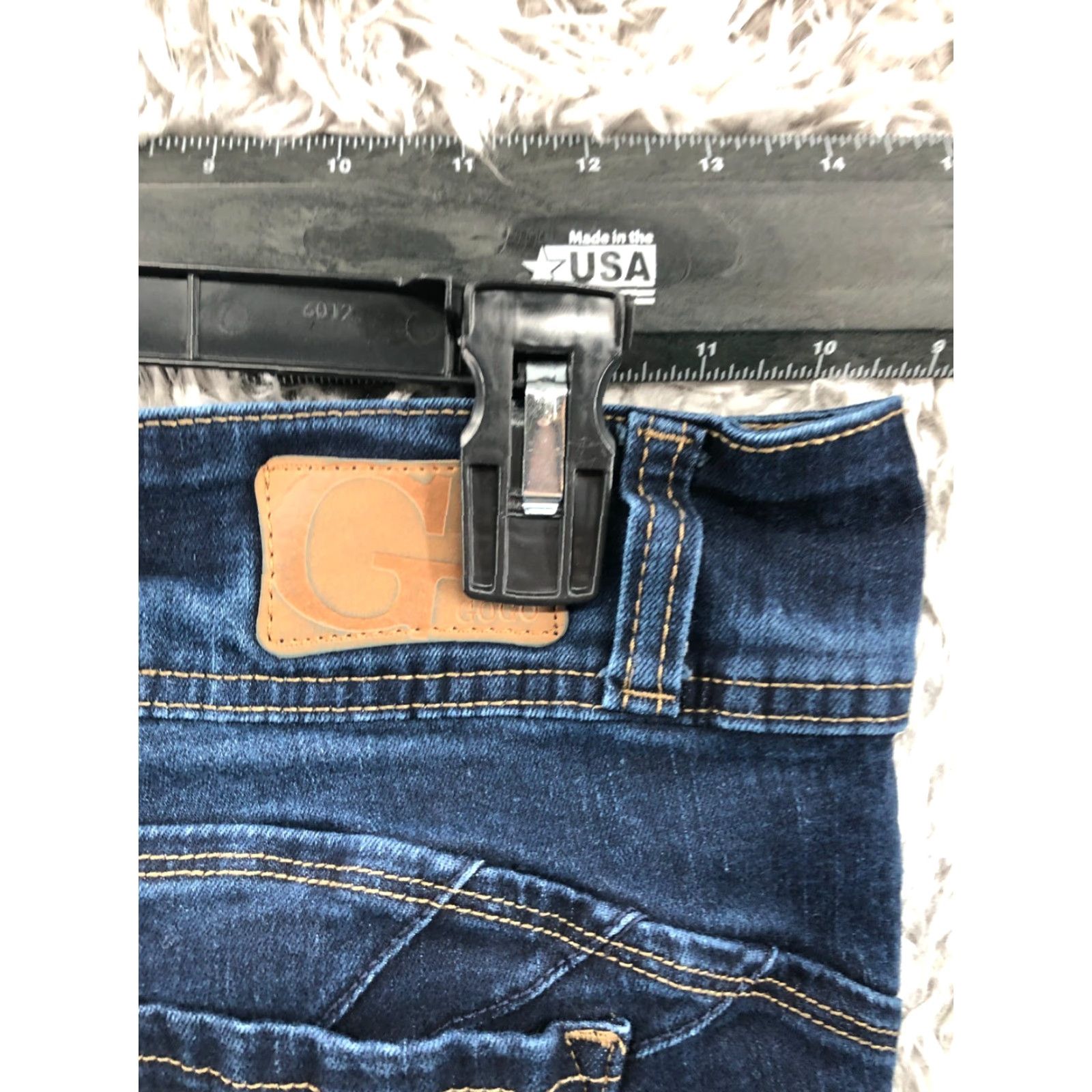 Vintage GOGO STAR Jeans Skinny Size 15 Juniors Womens Medium Wash Blue Size 36" / US 14 / IT 50 - 7 Thumbnail