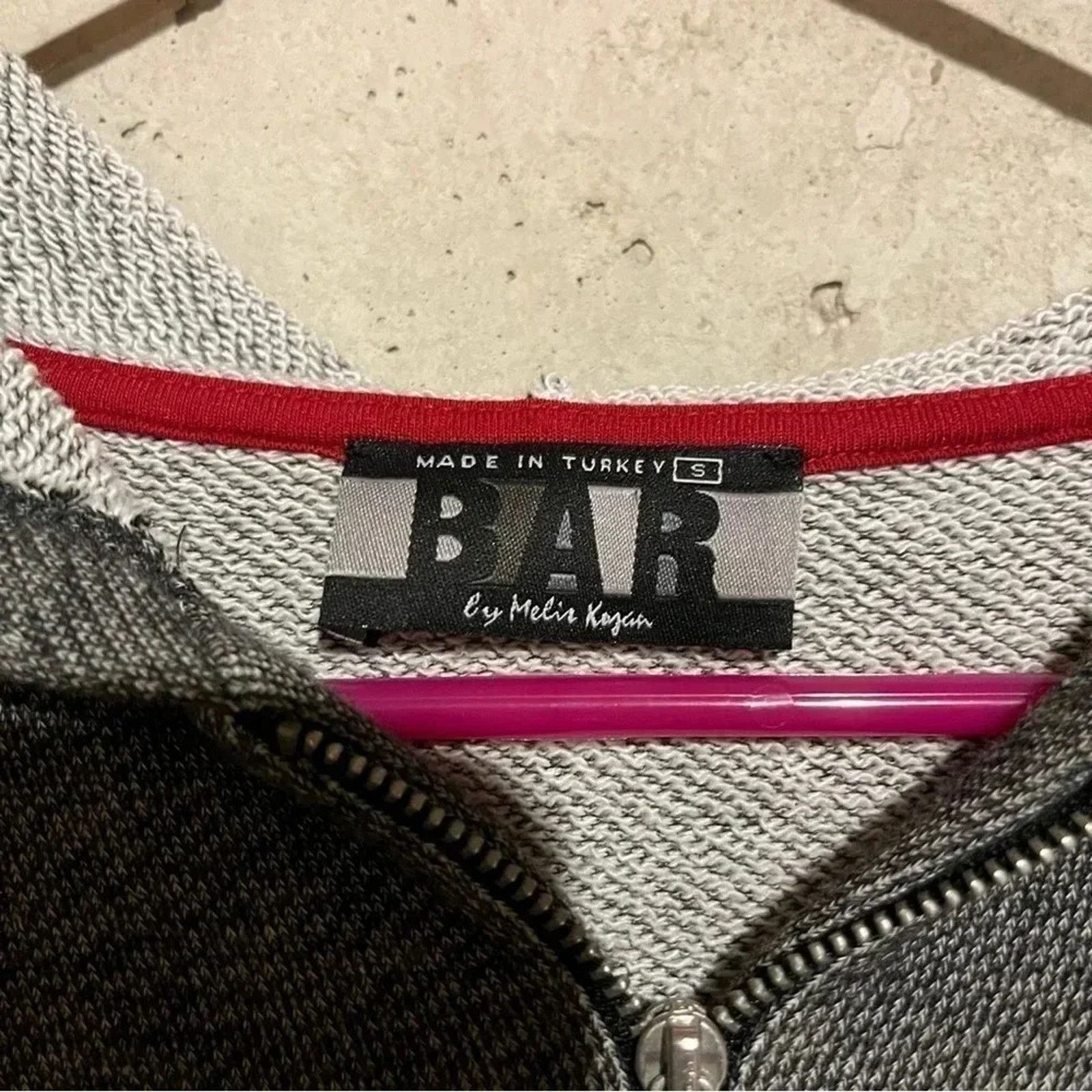 Other Bar By Melir Kazan Grey Quarter Zip Hooded Sweatshirt Size S Size S / US 4 / IT 40 - 5 Thumbnail
