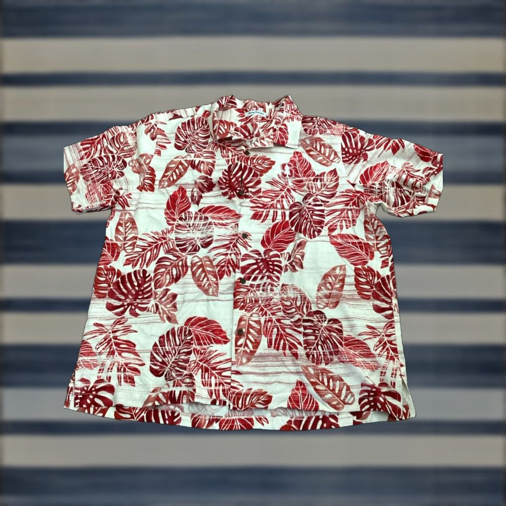Tommy Bahama VINTAGE Tommy Bahama Silk Hawaiian Aloha Shirt Red XXL Men's Size US XXL / EU 58 / 5 - 1 Thumbnail