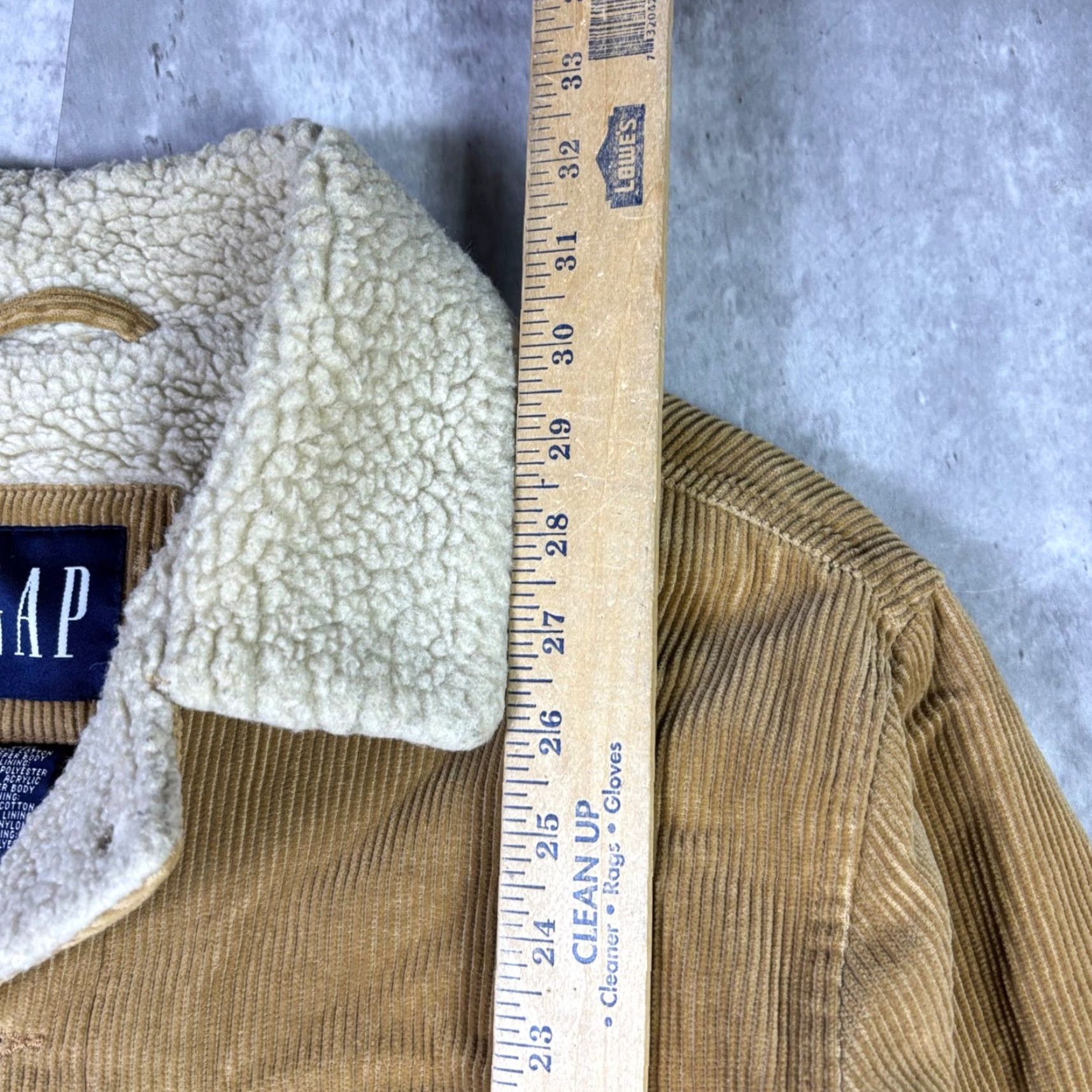 Gap VINTAGE Gap Trucker Jacket Mens Medium Corduroy Lined Insulated 90s Brown Tan Jacket Coat Casual Workwear Logo Button Front Shipping N/A Size US M / EU 48-50 / 2 - 4 Thumbnail
