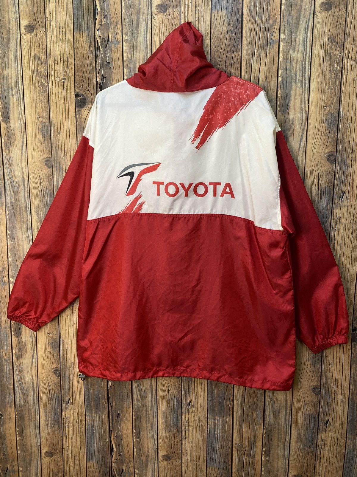 Japanese Brand × Vintage Vintage toyota windbreaker jacket Size US L / EU 52-54 / 3 - 5 Thumbnail
