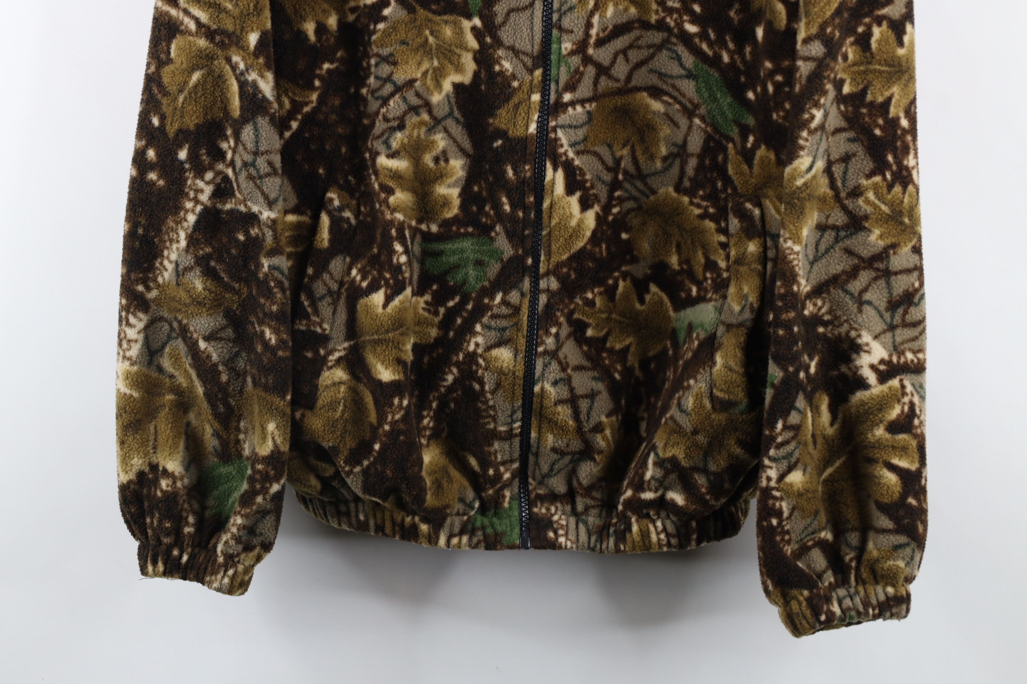 Vintage Vintage 90s Streetwear Camouflage Fleece Hoodie Sweatshirt Size US M / EU 48-50 / 2 - 3 Thumbnail