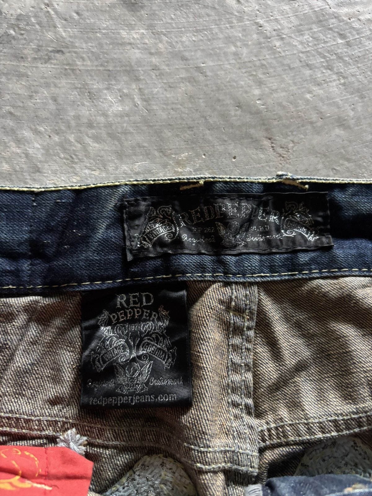 If Six Was Nine FLARE RED PEPPER WING POCKET RUSTY MUDMAX JAPANESE DENIM Size US 36 / EU 52 - 5 Thumbnail