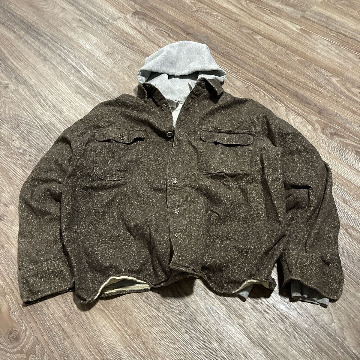 Japanese Brand × Vintage Vintage Brown Freedom Foundry Heavy Button Up Size US XL / EU 56 / 4 - 2 Thumbnail