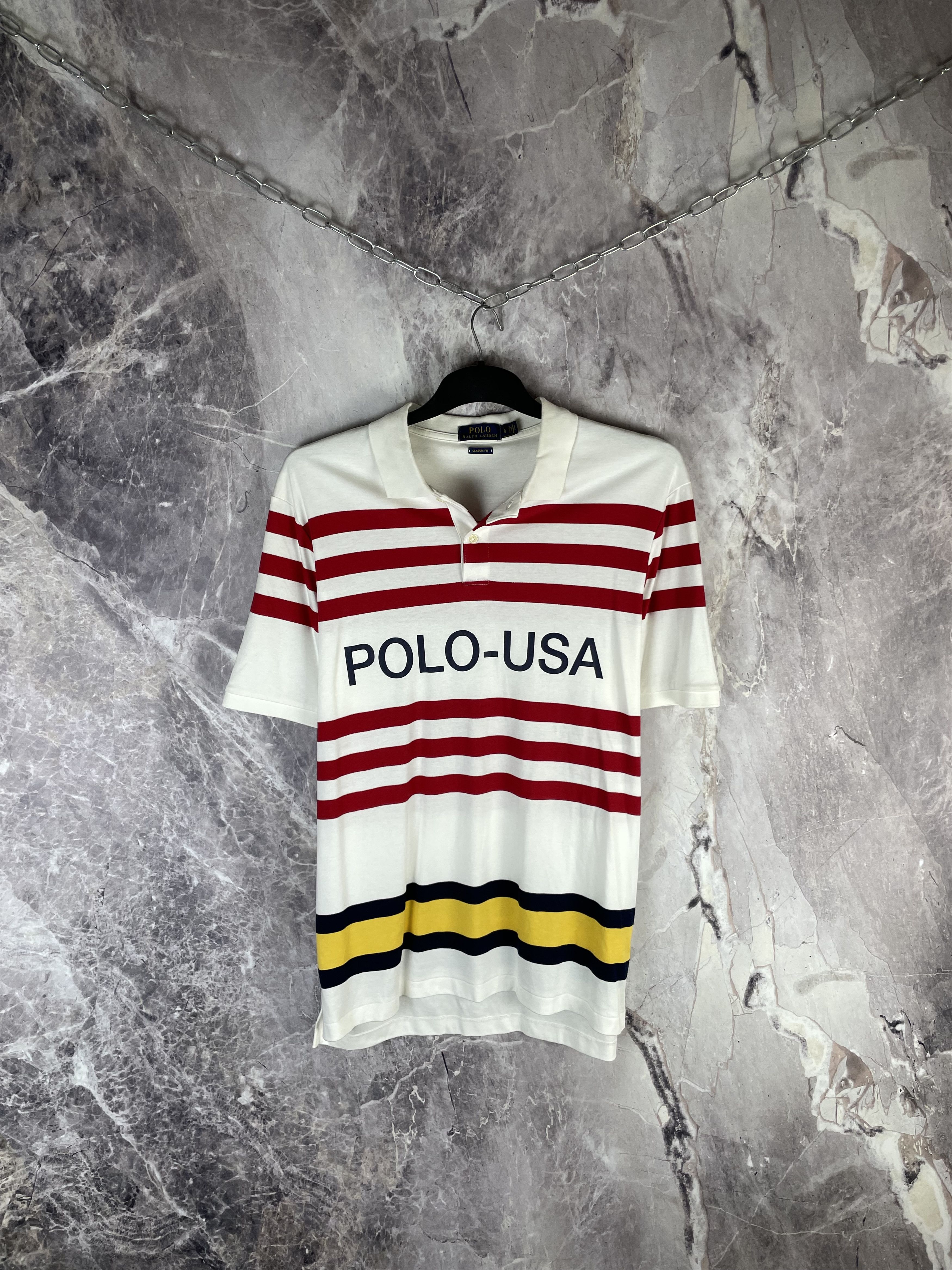 Polo Ralph Lauren Polo Ralph Lauren USA vintage polo shirt Size US L / EU 52-54 / 3 - 1 Thumbnail