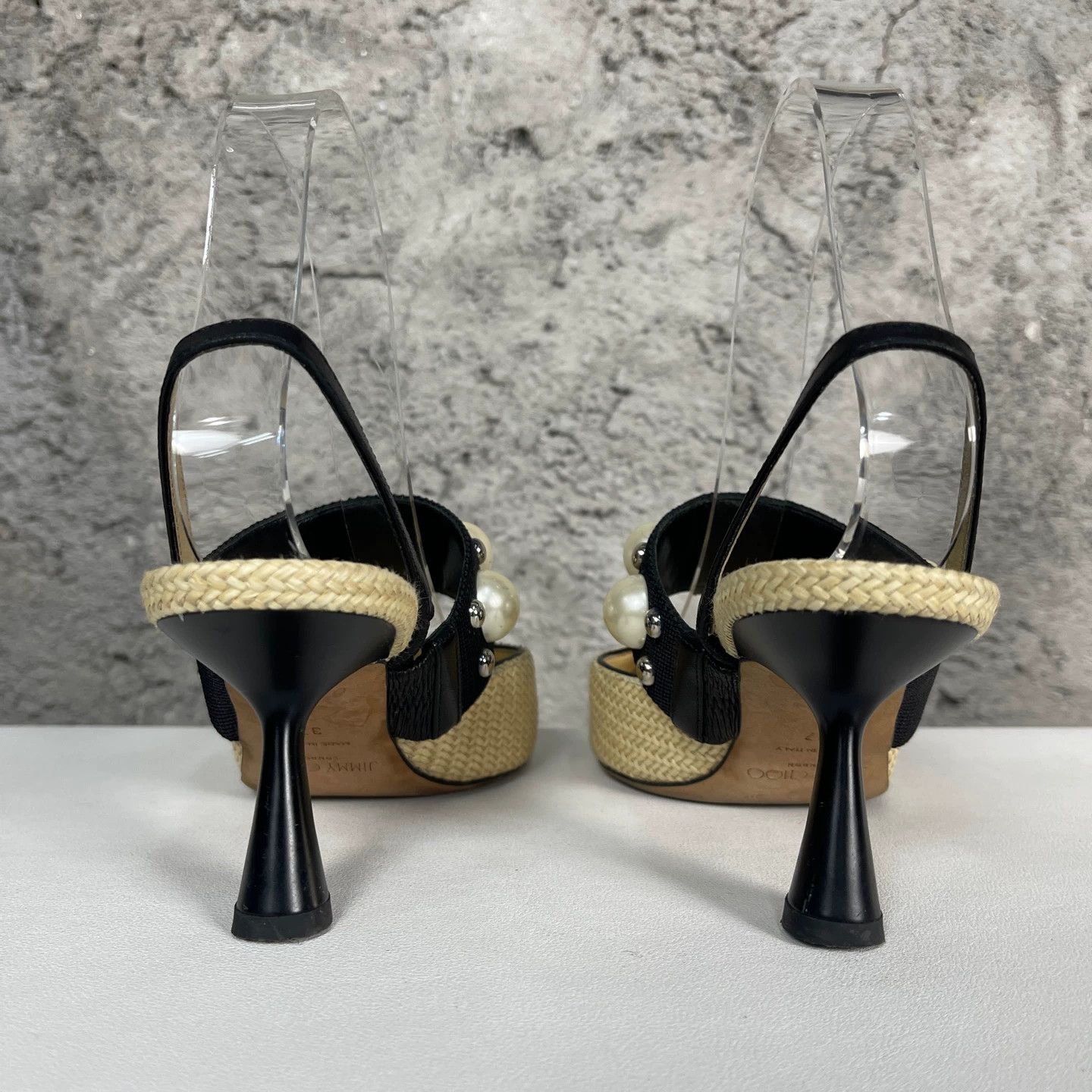 Jimmy Choo Jimmy Choo Pearl Heel Sandals 37 95 New Size US 6.5 / IT 36.5 - 4 Thumbnail