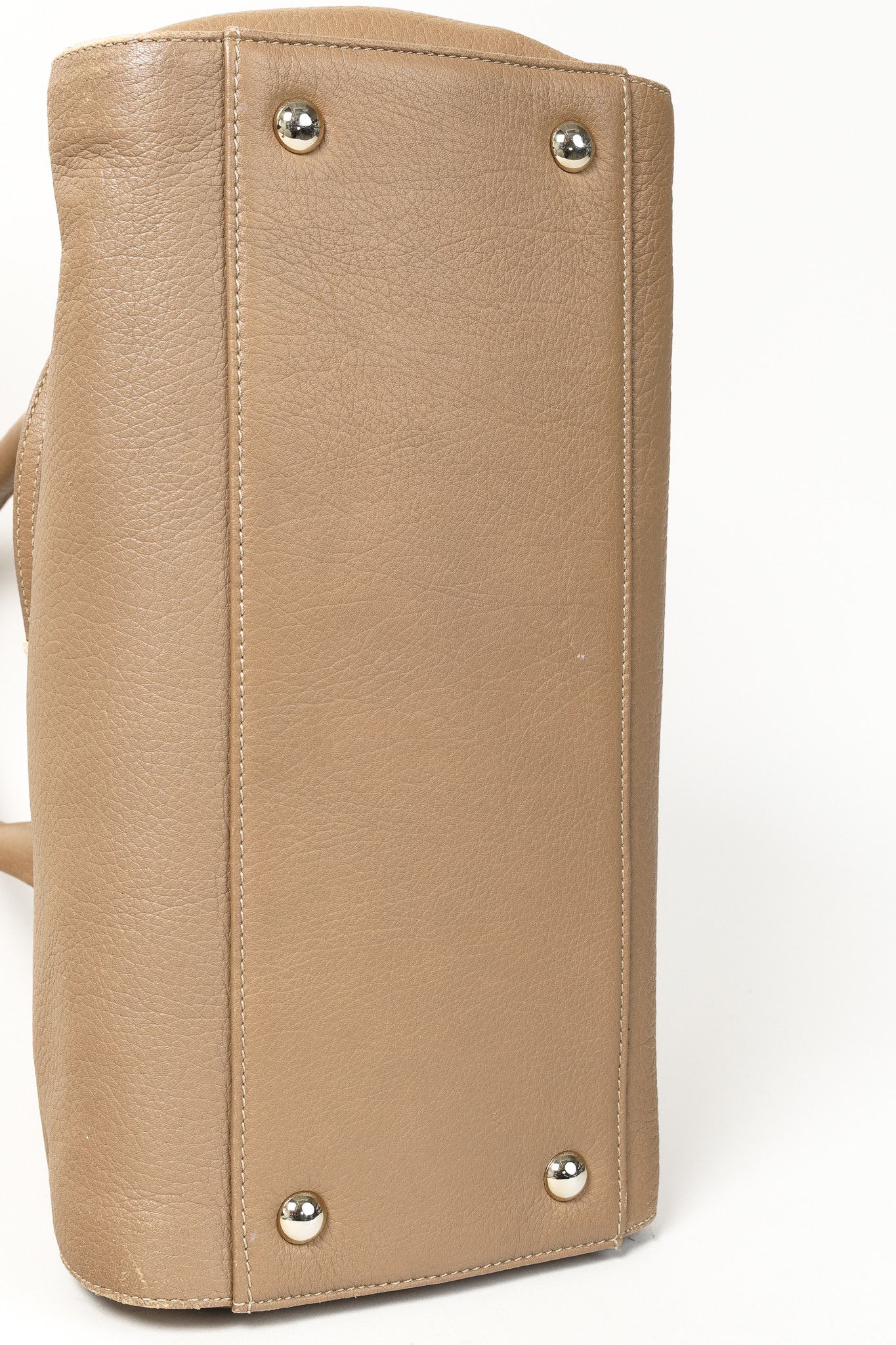 Jimmy Choo Jimmy Choo Grainy Calf Large Rosalie Satchel Bag in Nude Size ONE SIZE - 5 Thumbnail