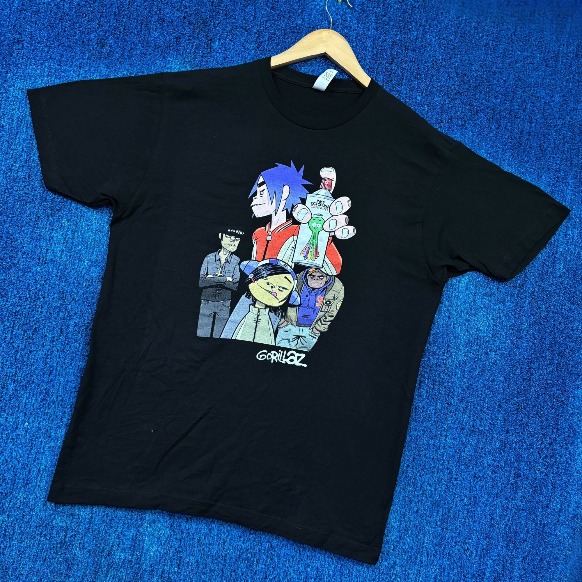 Band Tees Gorillaz Inky Octopuss Car Paint Poster Trip Hop Band Tee L Size US L / EU 52-54 / 3 - 3 Thumbnail