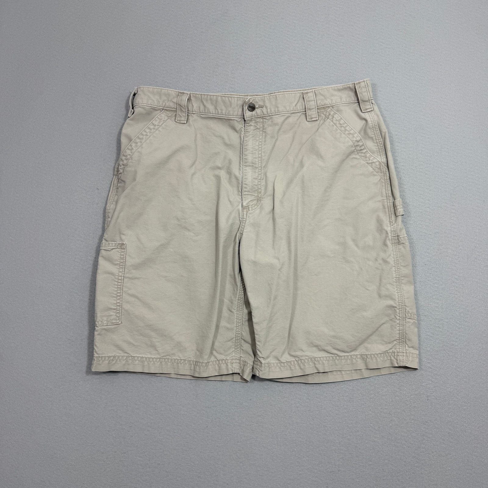Carhartt Carhartt Original Fit Canvas Utility Work Shorts 40 Beige Size US 40 / EU 56 - 1 Thumbnail