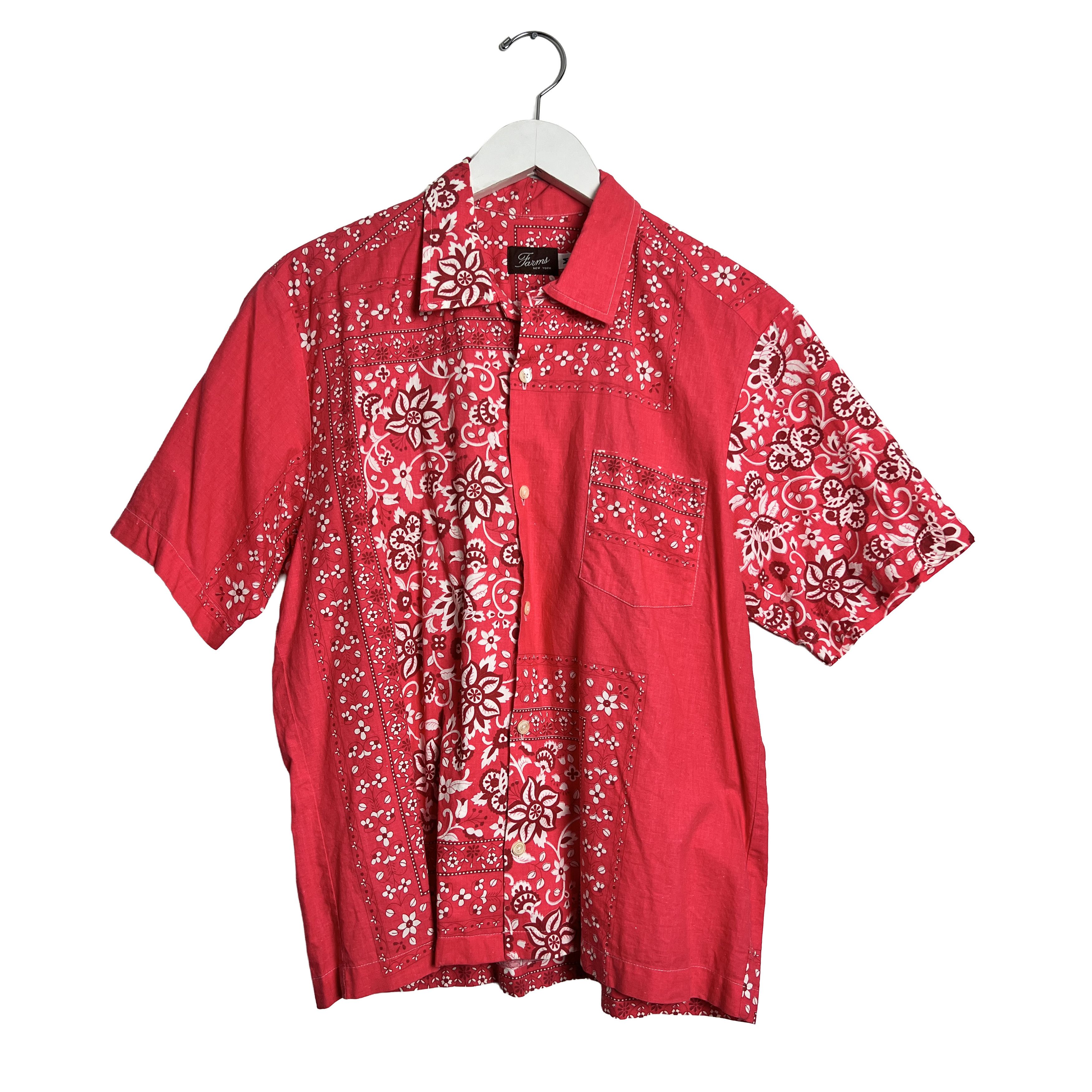 Other Farms New York Bandana Button Down Shirt Size US M / EU 48-50 / 2 - 1 Thumbnail