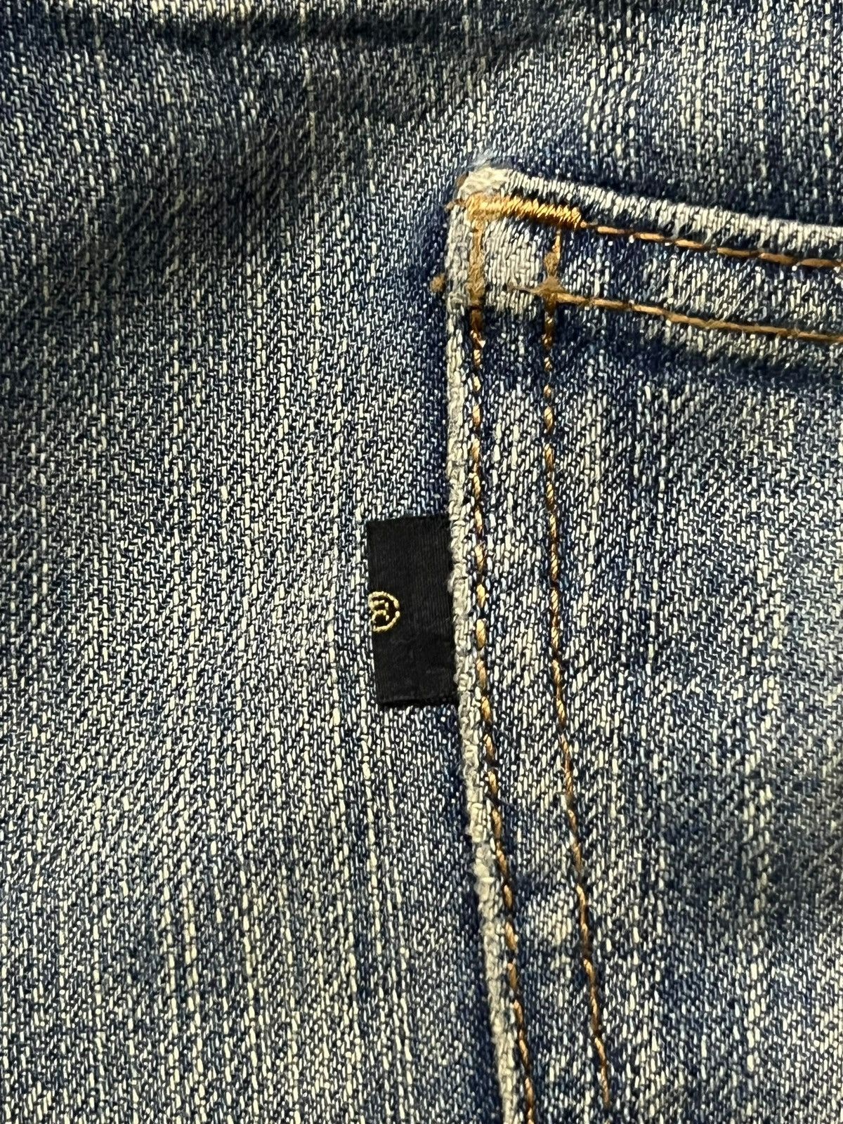 Japanese Brand Vintage 90s Crack Wash Bobson - Faded Wash, Distressed Denim Size US 32 / EU 48 - 12 Thumbnail