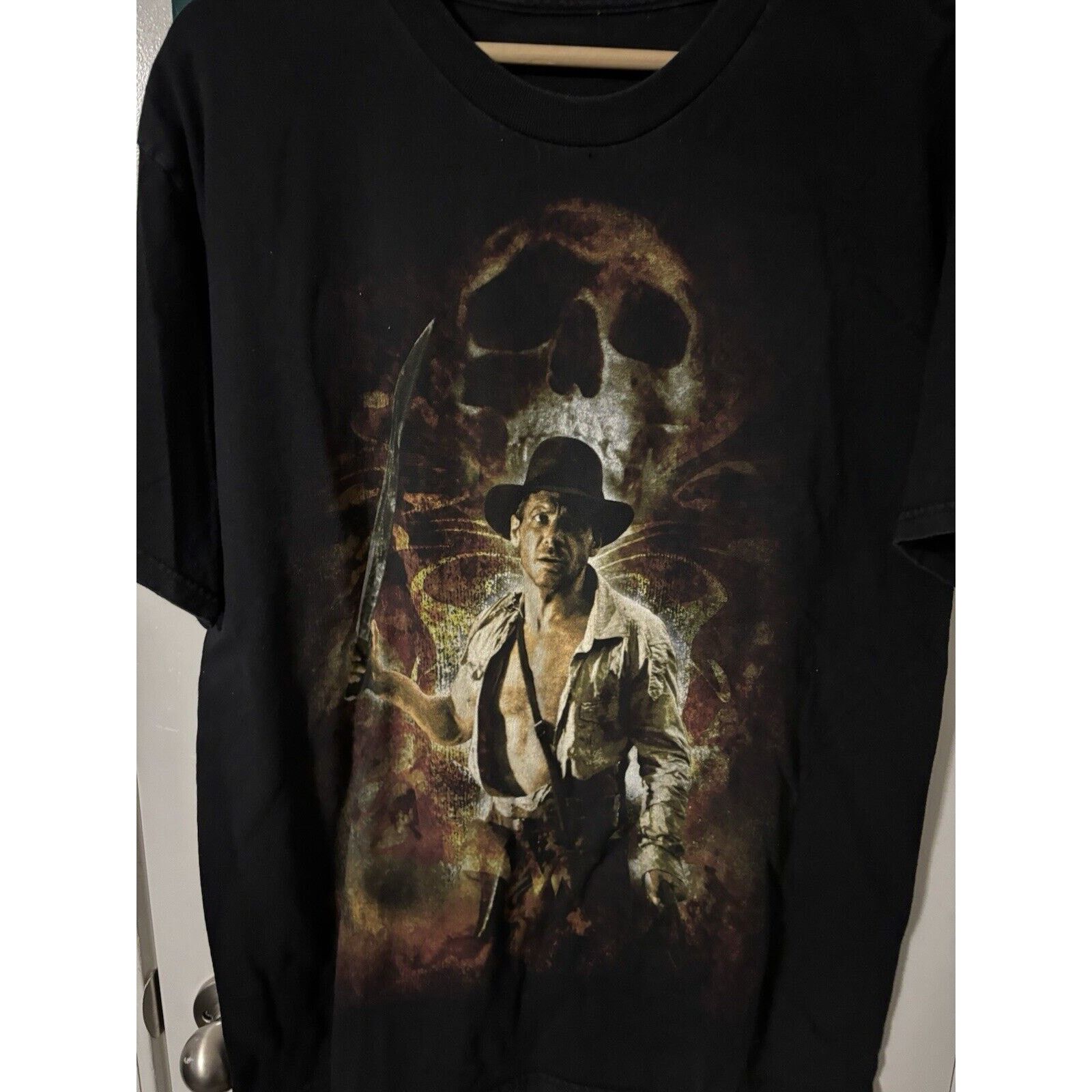 Other Vintage indiana jones rare movie promo black Shirt temple Size US M / EU 48-50 / 2 - 4 Thumbnail
