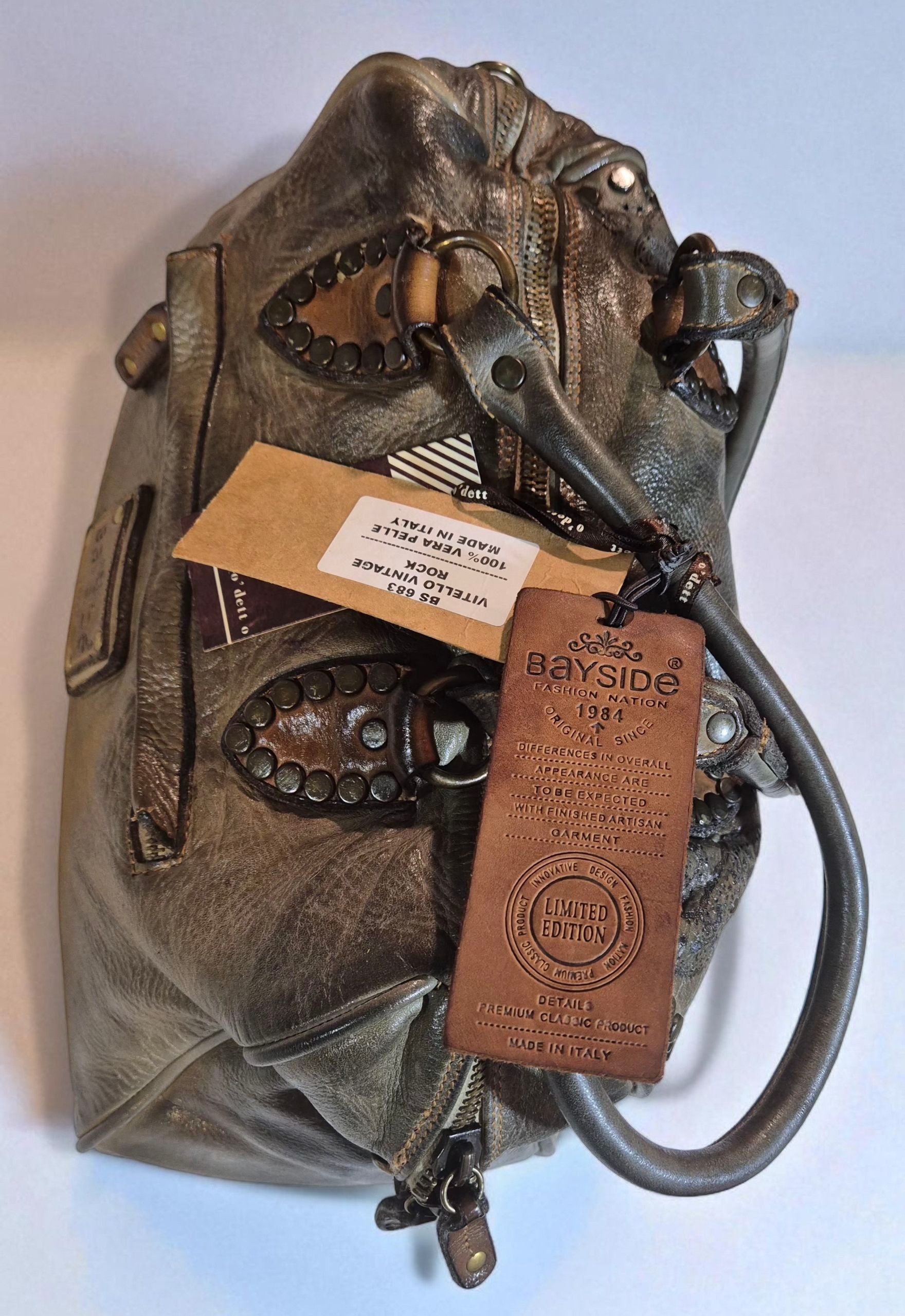 Vera Pelle Bayside – BS683 Limited Edition / Leather Shoulder Bag Size ONE SIZE - 12 Thumbnail