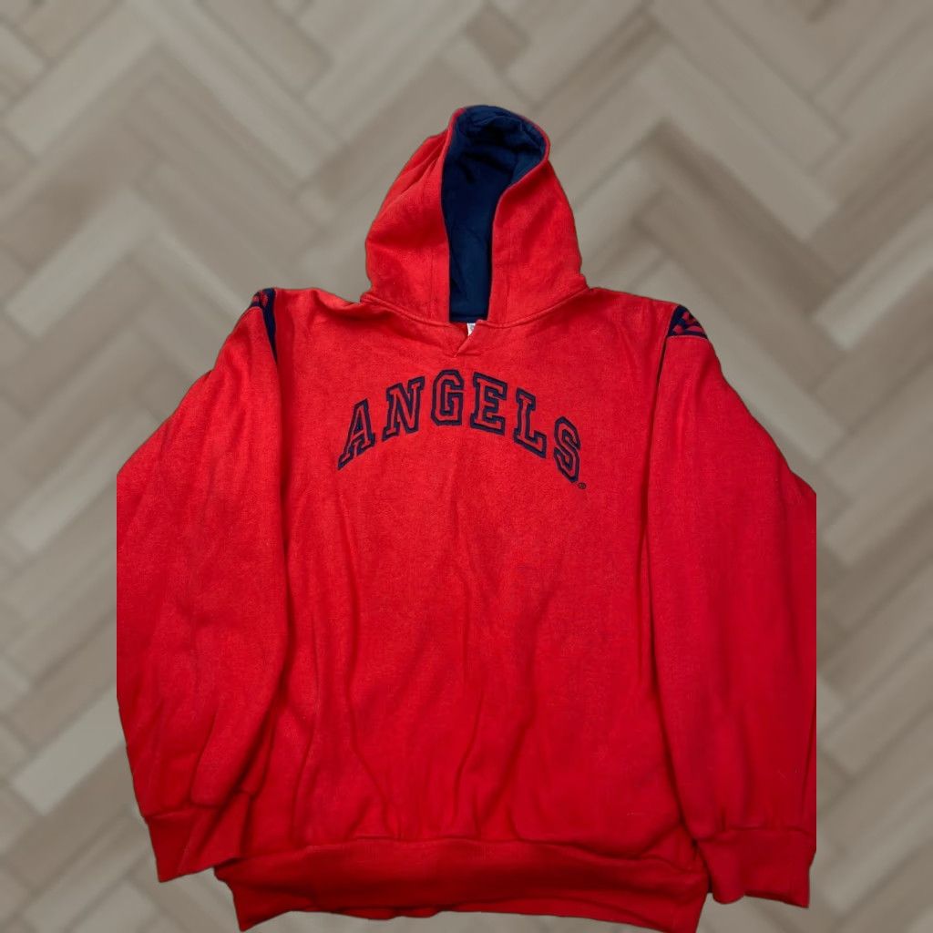 MLB MLB Anaheim Los Angeles Angels Red Hoodie Pullover Size M Mens Baseball Sports Pullover Hoodie 18/20 #3613 Size US M / EU 48-50 / 2 - 1 Thumbnail