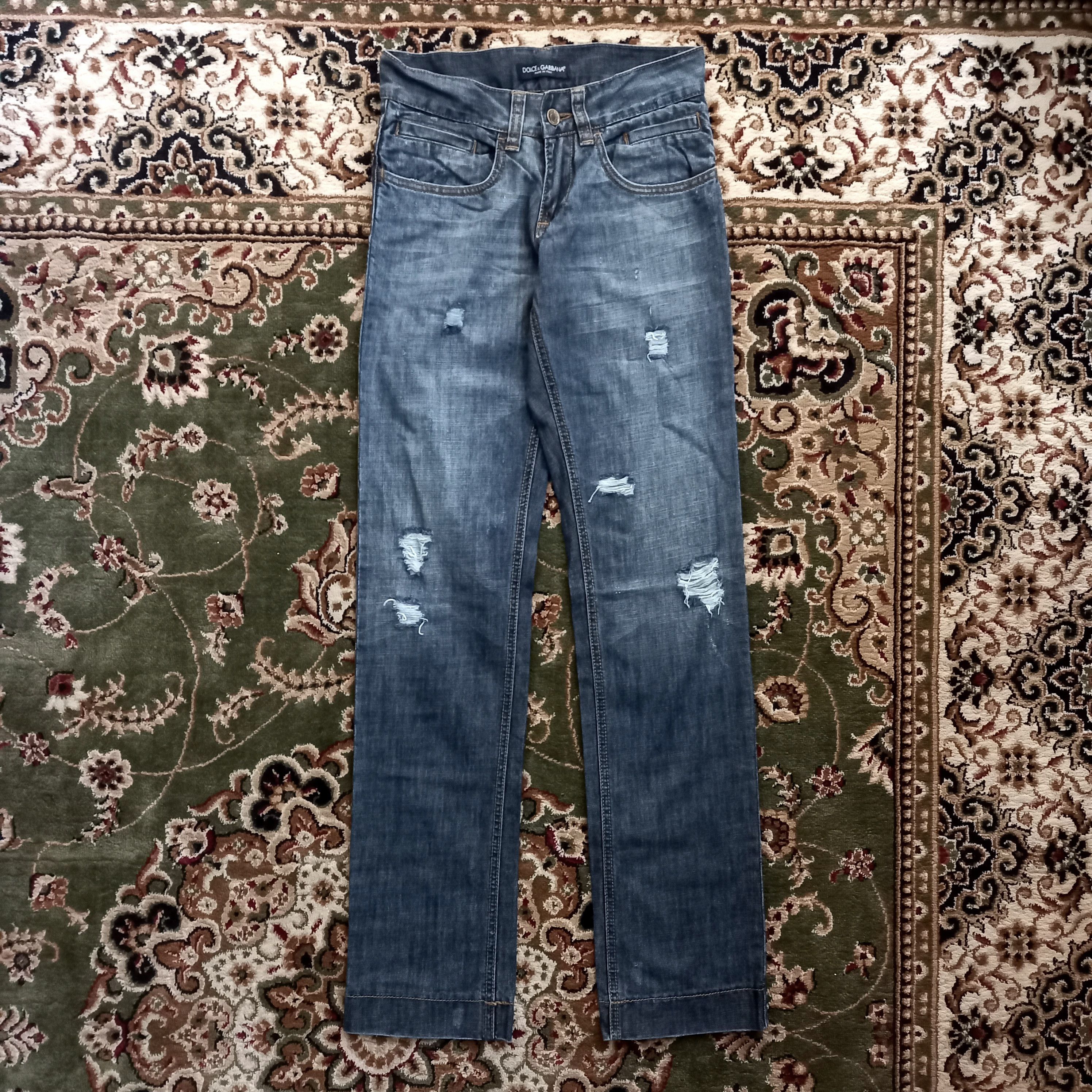 Dolce & Gabbana Dolce & Gabbana Ripped Jeans Size 28" / US 6 / IT 42 - 1 Thumbnail