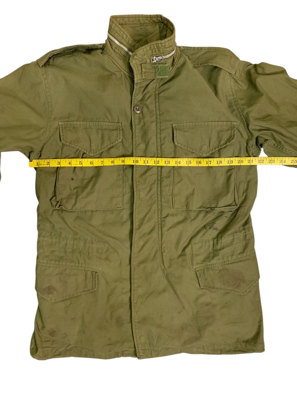Alpha Industries Rare Design vintage US Army M-65 OG 107 Field Coat Jacket Size US S / EU 44-46 / 1 - 14 Thumbnail