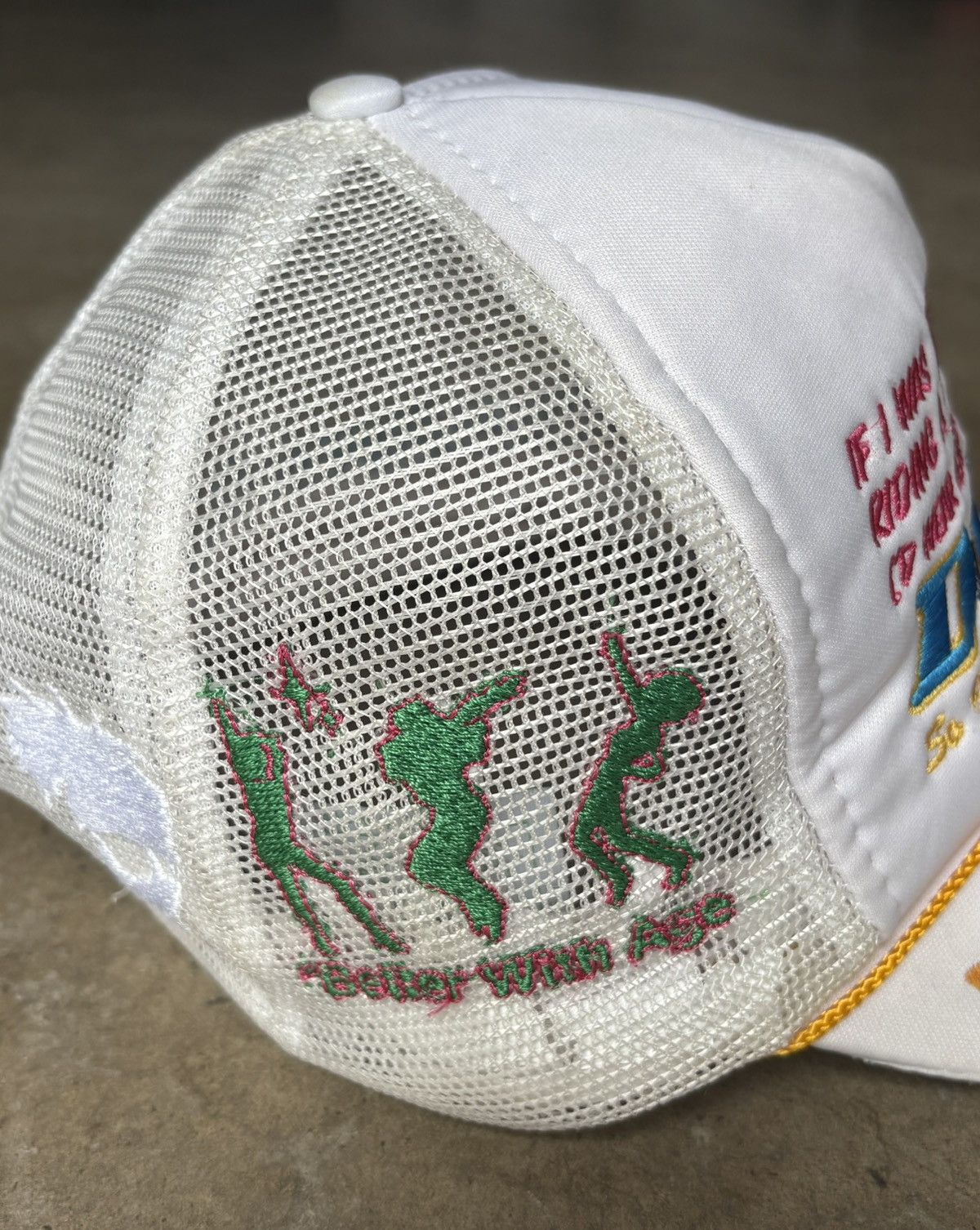 Better With Age 1 of 1 Better With Age Trucker Captain Hat White SnapBack Size ONE SIZE - 9 Thumbnail