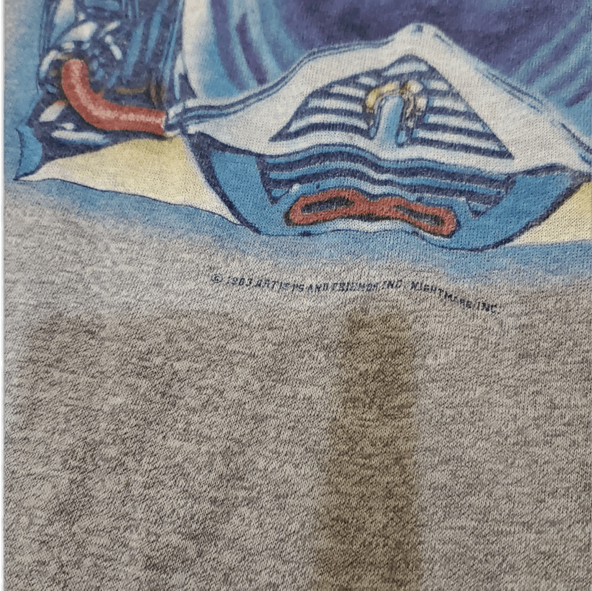 Band Tees × Vintage 1983/80s Journey Raglan Frontiers Tour T-Shirt Size US M / EU 48-50 / 2 - 3 Thumbnail