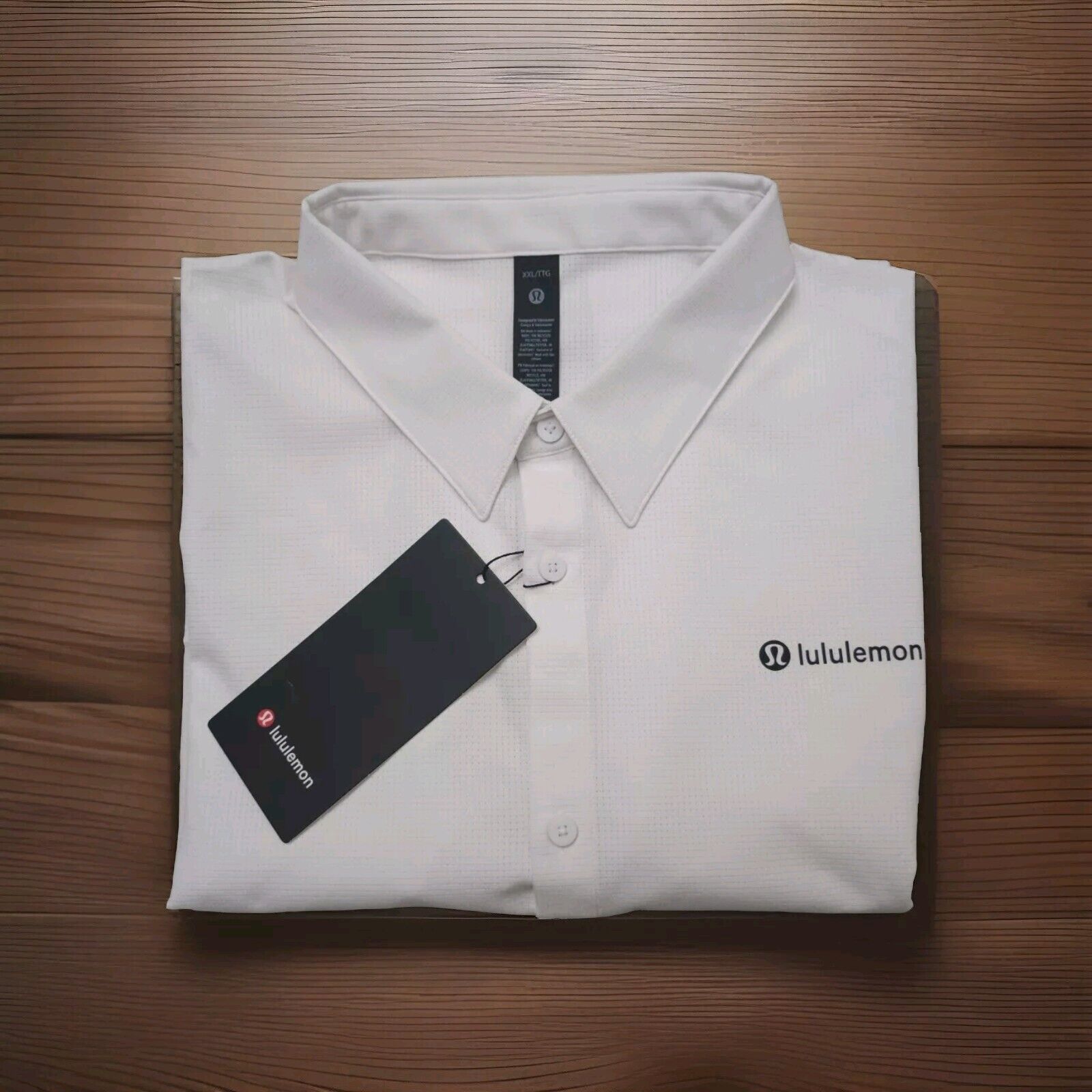 Lululemon Lululemon Airing Easy Short-Sleeve Shirt White Sz 2XL Size US XXL / EU 58 / 5 - 1 Thumbnail