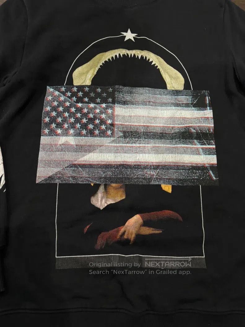 Givenchy Givenchy Black Three-Tone Pullover Hoodie Shark Flag Hoodi Size US XS / EU 42 / 0 - 2 Thumbnail