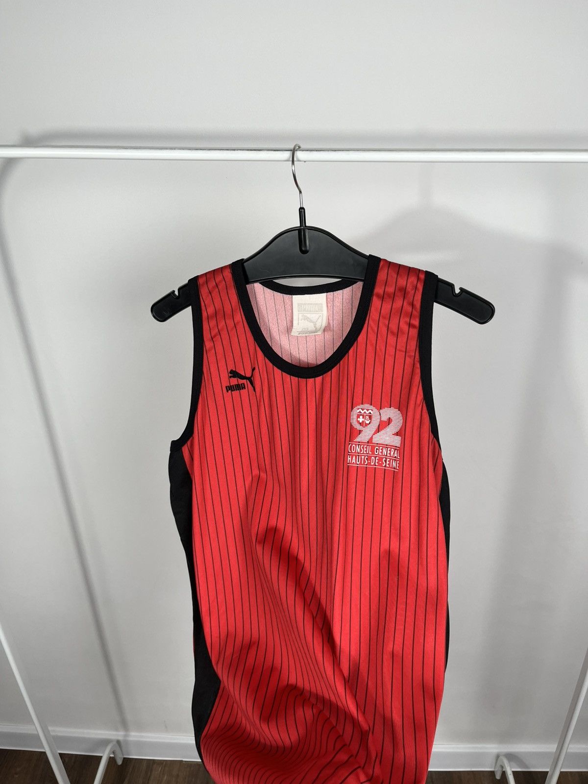Puma Puma Vintage Tank Top Striped Made in France Jersey Shirt Size US S / EU 44-46 / 1 - 8 Thumbnail