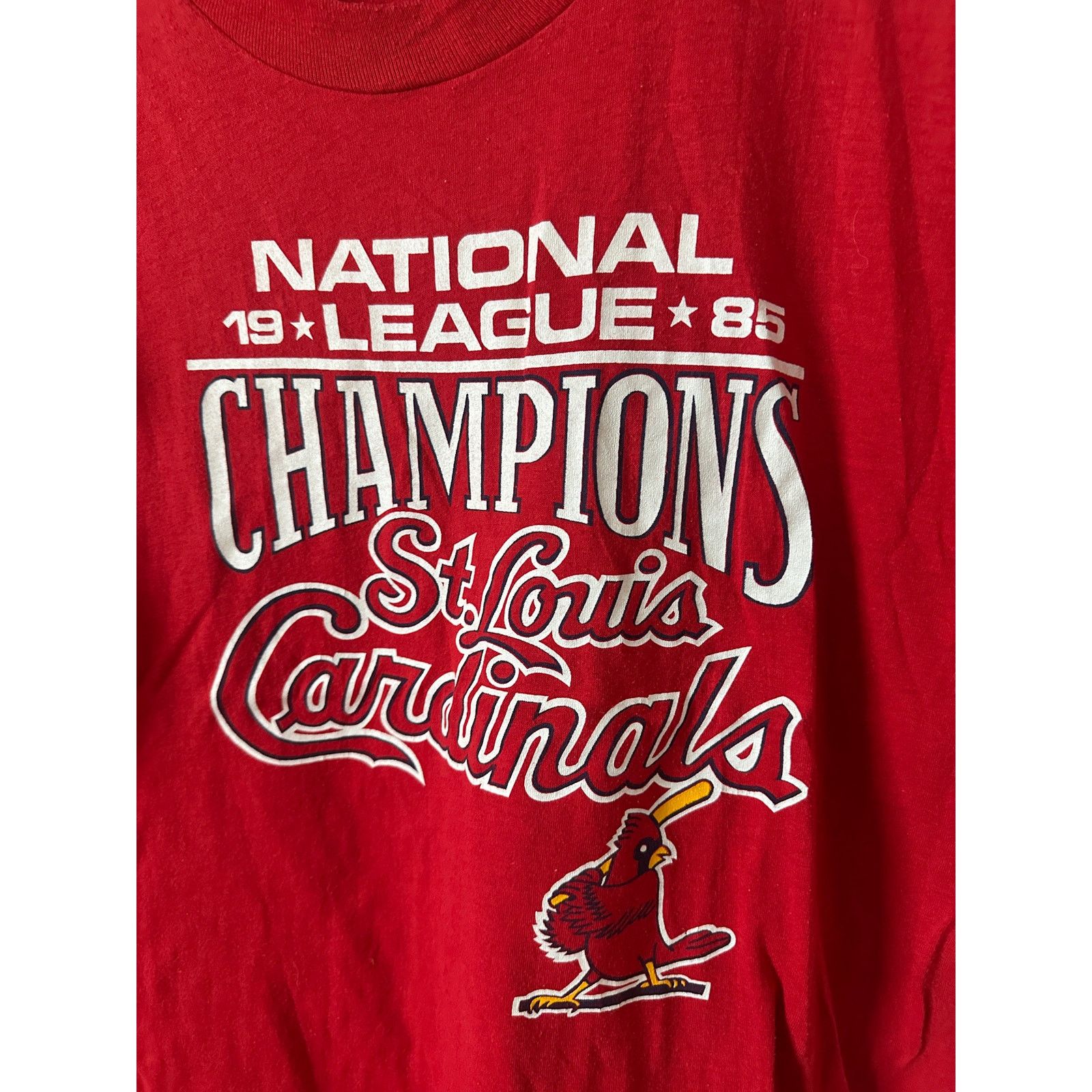 MLB × Vintage Vintage 1985 NL Champions St Louis Cardinals T-Shirt - Large Size US L / EU 52-54 / 3 - 2 Thumbnail