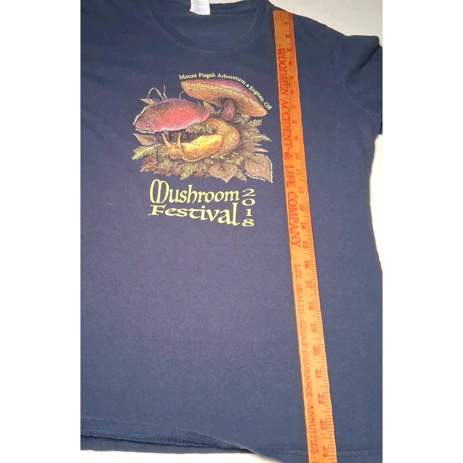 Port & Company Port & Company Shirt Long Sleeve Women M Blue Mushroom Festival Eugene Oregon 2018 READ Size M / US 6-8 / IT 42-44 - 7 Thumbnail