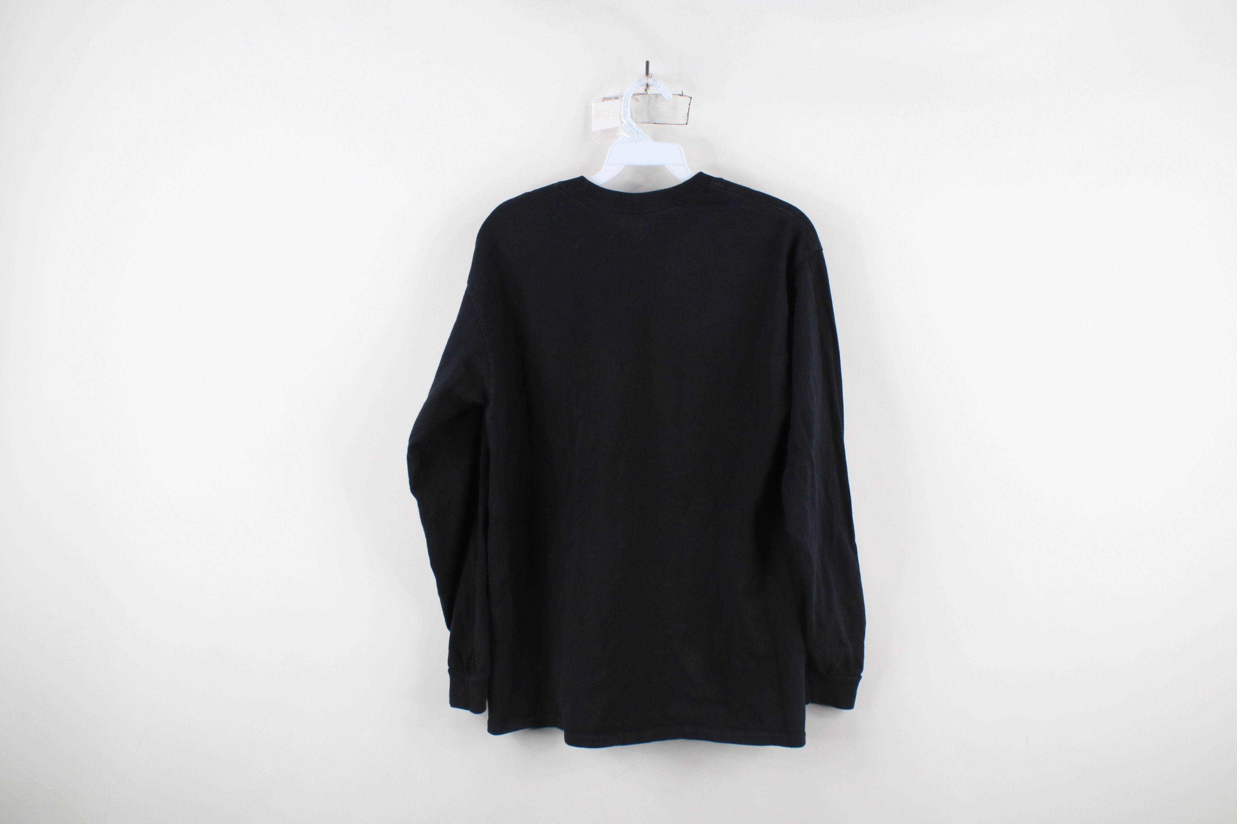 Vintage Vintage 90s Streetwear Long Sleeve T-Shirt Black Cotton Size US M / EU 48-50 / 2 - 8 Thumbnail