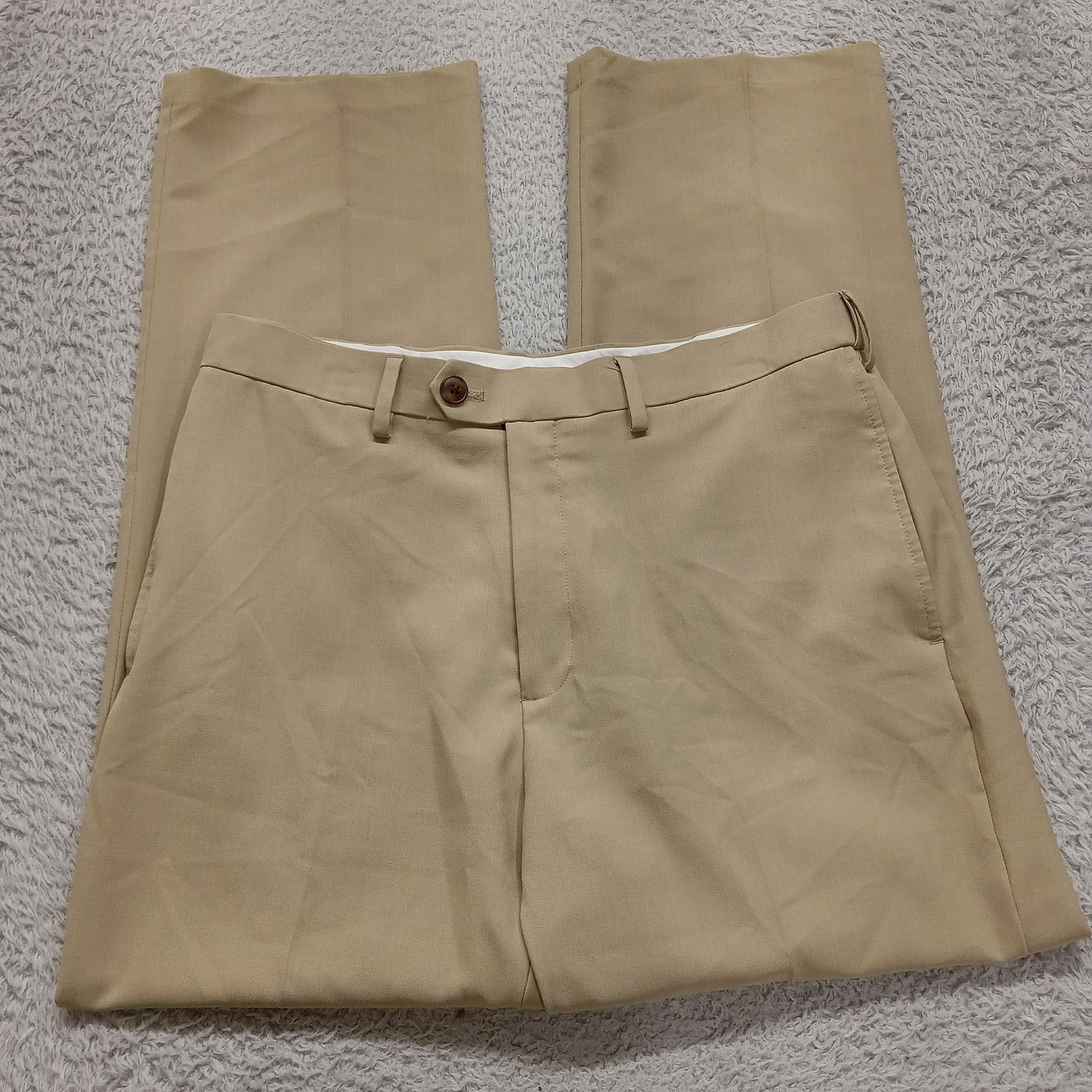 Haggar Haggar Dress Pants 34 X 30 Straight Classic Fit Eclo Stria Size US 34 / EU 50 - 3 Thumbnail