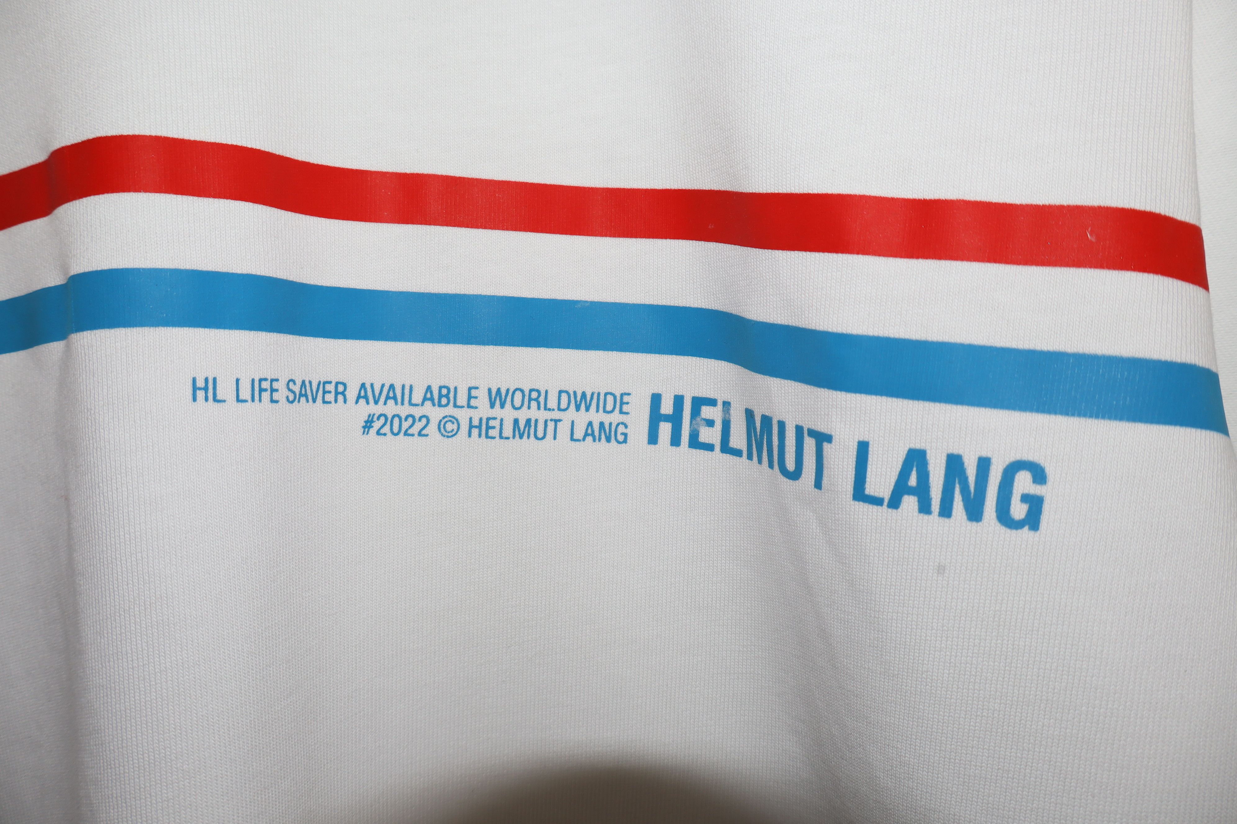 Helmut Lang Life safer t-shirt Size US M / EU 48-50 / 2 - 2 Thumbnail