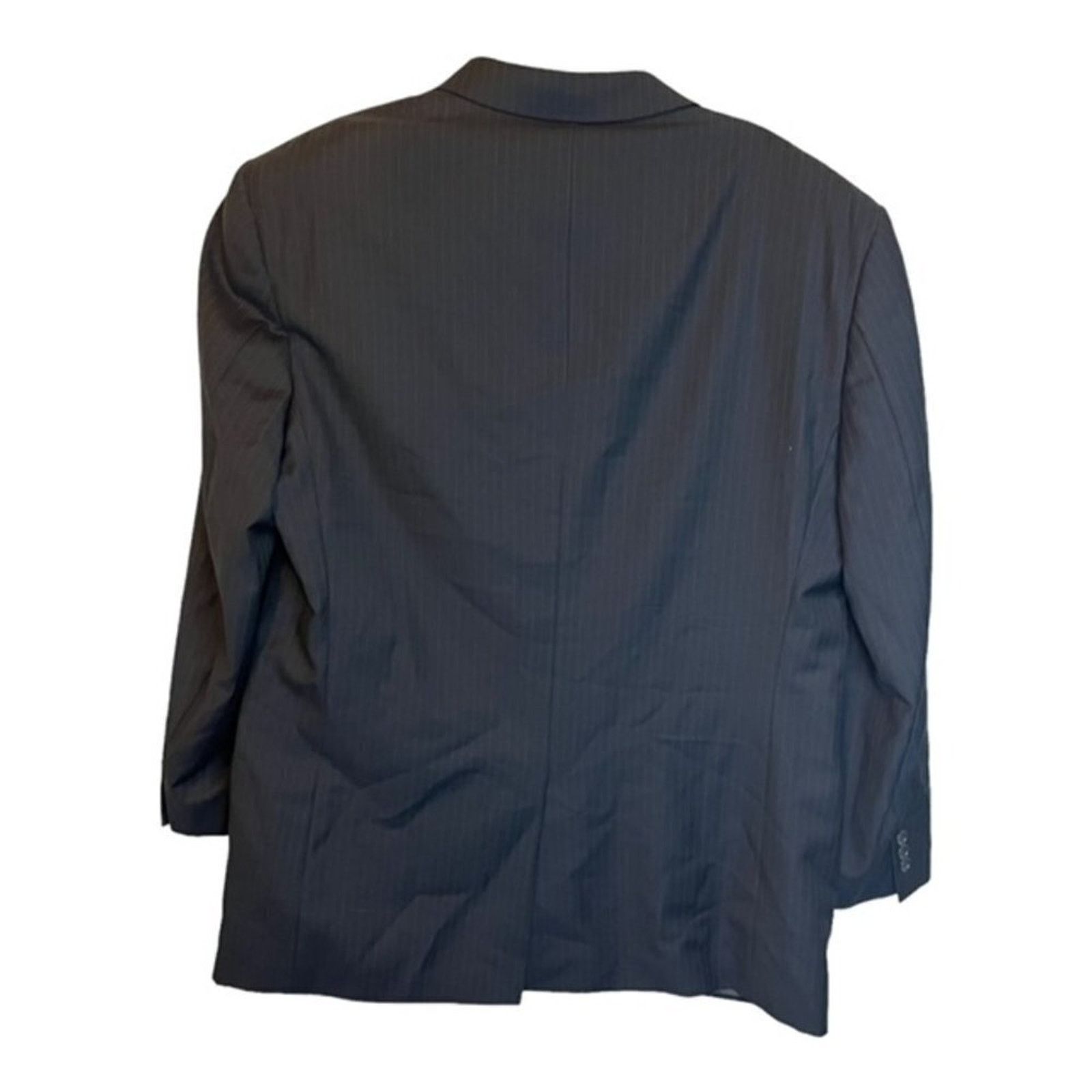 Angelo Nardelli Angelo Nardelli Jacket Men's 43/37 Blazer Pinstripe Black Size US S / EU 44-46 / 1 - 2 Thumbnail