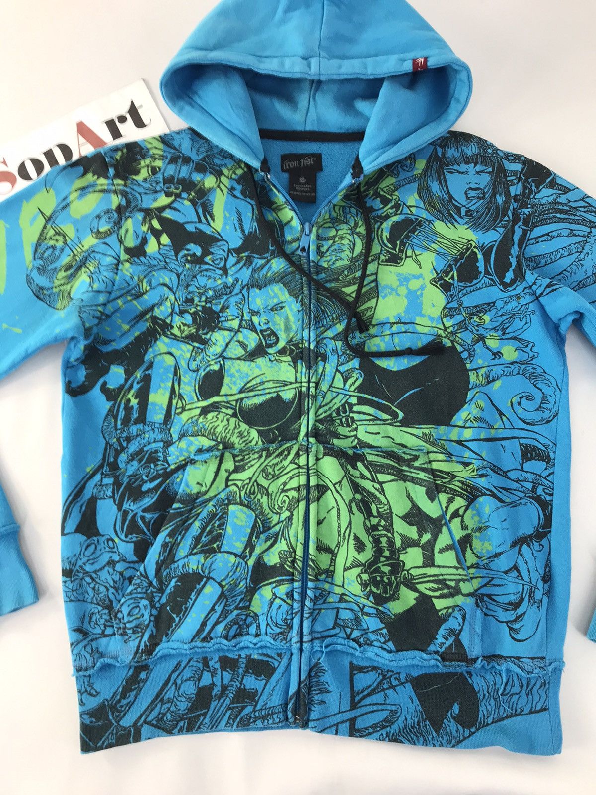 Anime Sweater Anima Iron Fist Babylon Overprint Hoodie Zipper Size US M / EU 48-50 / 2 - 3 Thumbnail