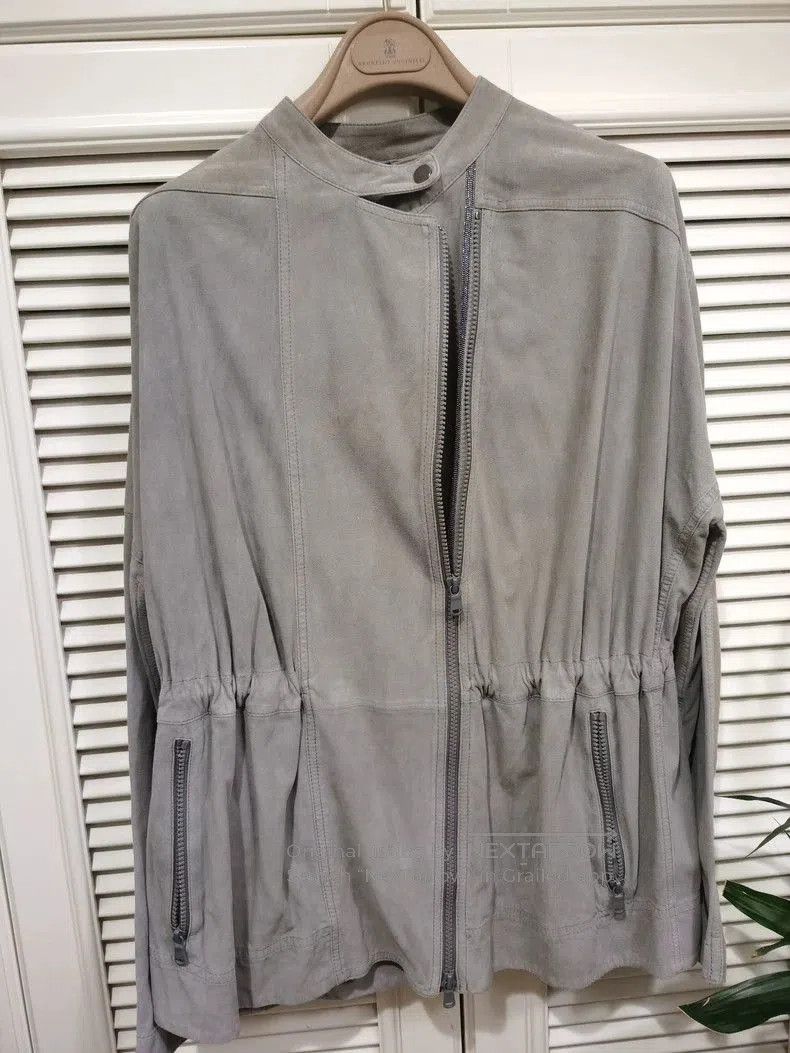 Brunello Cucinelli Brunello Cucinelli Shearling Collar Jacket. Size US S / EU 44-46 / 1 - 1 Thumbnail