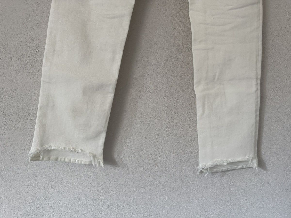 Balenciaga White Denim Jeans with Raw Hem Detail Size US 34 / EU 50 - 11 Thumbnail