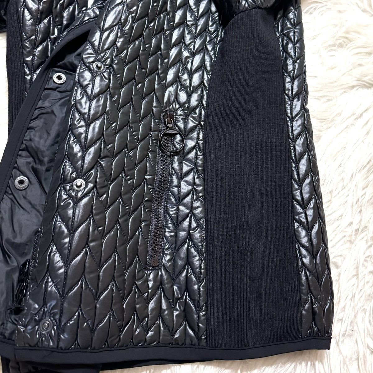 Prada Prada Sport ribbed gathered nylon jacket, black, size 40, Size S / US 4 / IT 40 - 15 Thumbnail