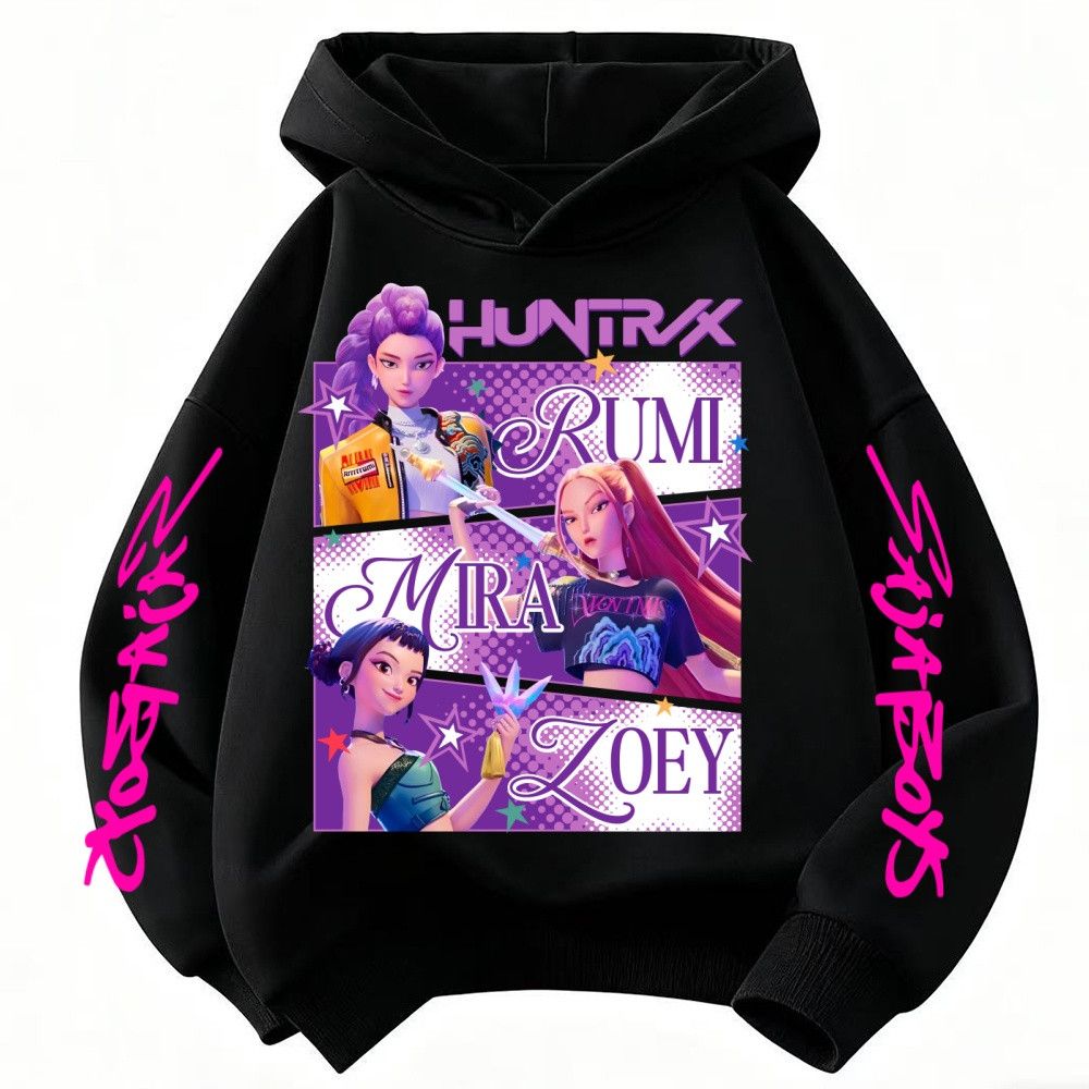 Disney Huntrix KPop Demon Hunters Hoodie Kids (Princess Style) Size ONE SIZE - 2 Thumbnail