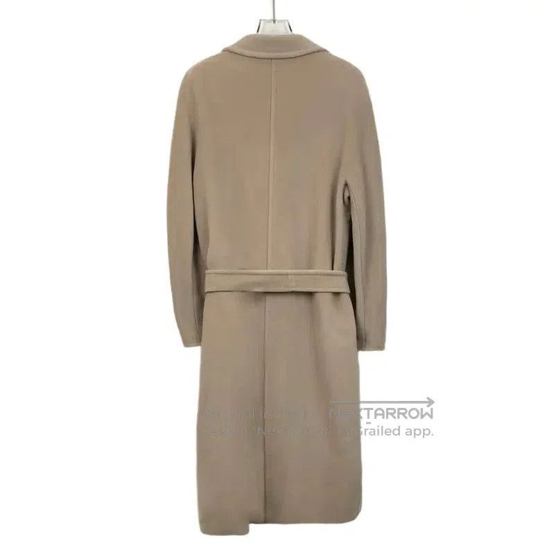 Max Mara MaxMara Beige Double-Breasted Women's Coat . Size XS / US 0-2 / IT 36-38 - 2 Thumbnail