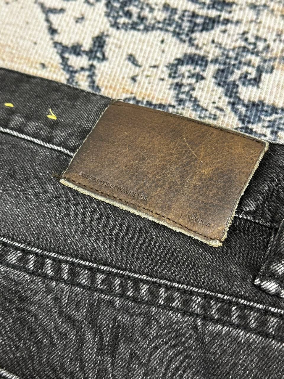 Allsaints Allsaints Dark Denim Iggy Fit Black Jeans Pants Faded Size US 34 / EU 50 - 11 Thumbnail