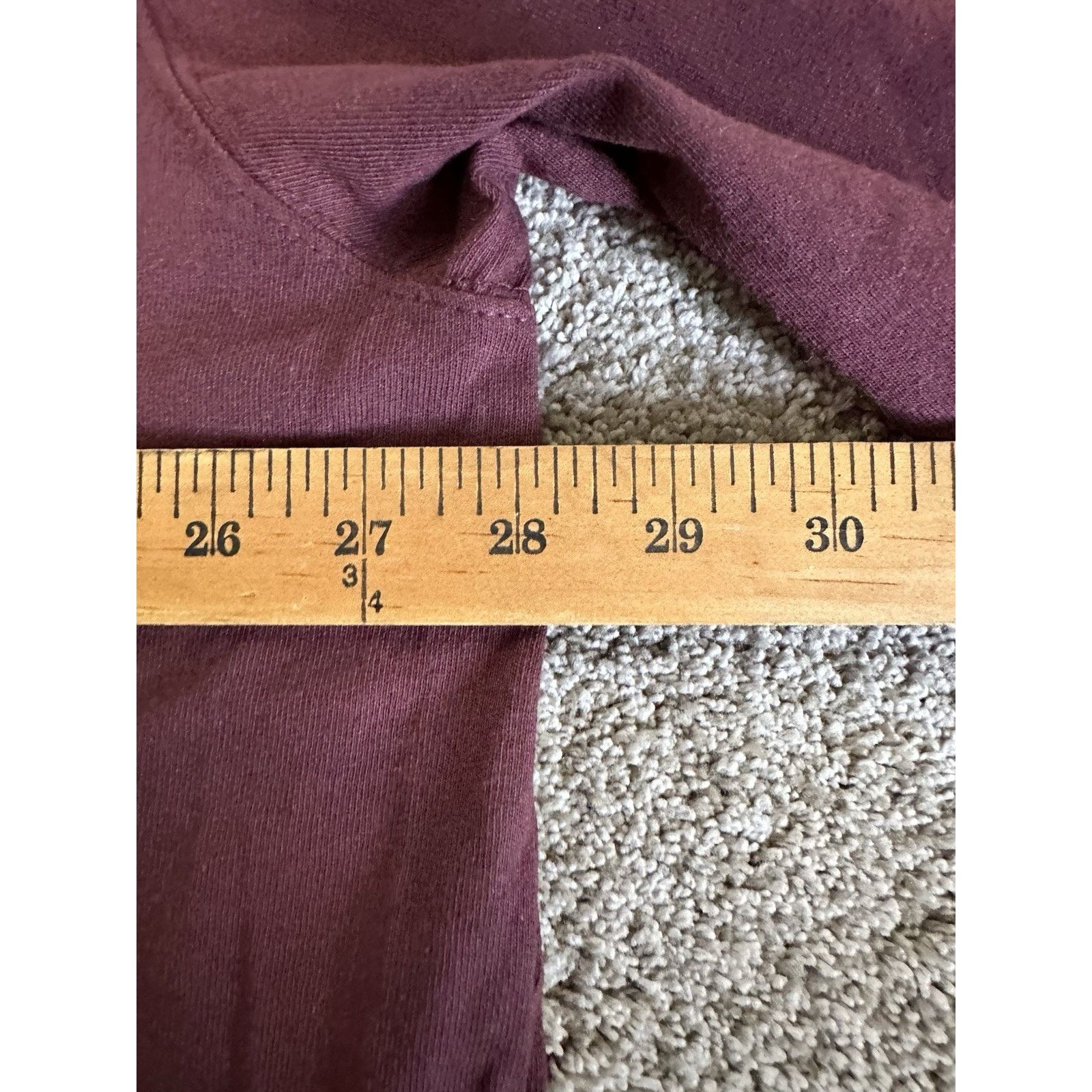Carhartt NEW CARHARTT LONG-SLEEVED TSHIRT LOOSE FIT maroon XXL Size US XXL / EU 58 / 5 - 7 Thumbnail
