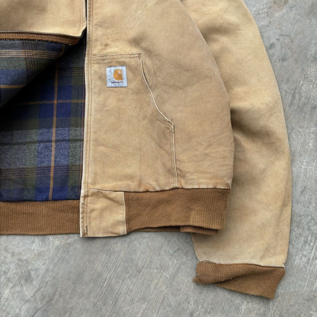 Carhartt Rare💥Crazy Vintage SunFaded 1990s Carhartt Active Jacket Size US L / EU 52-54 / 3 - 4 Thumbnail