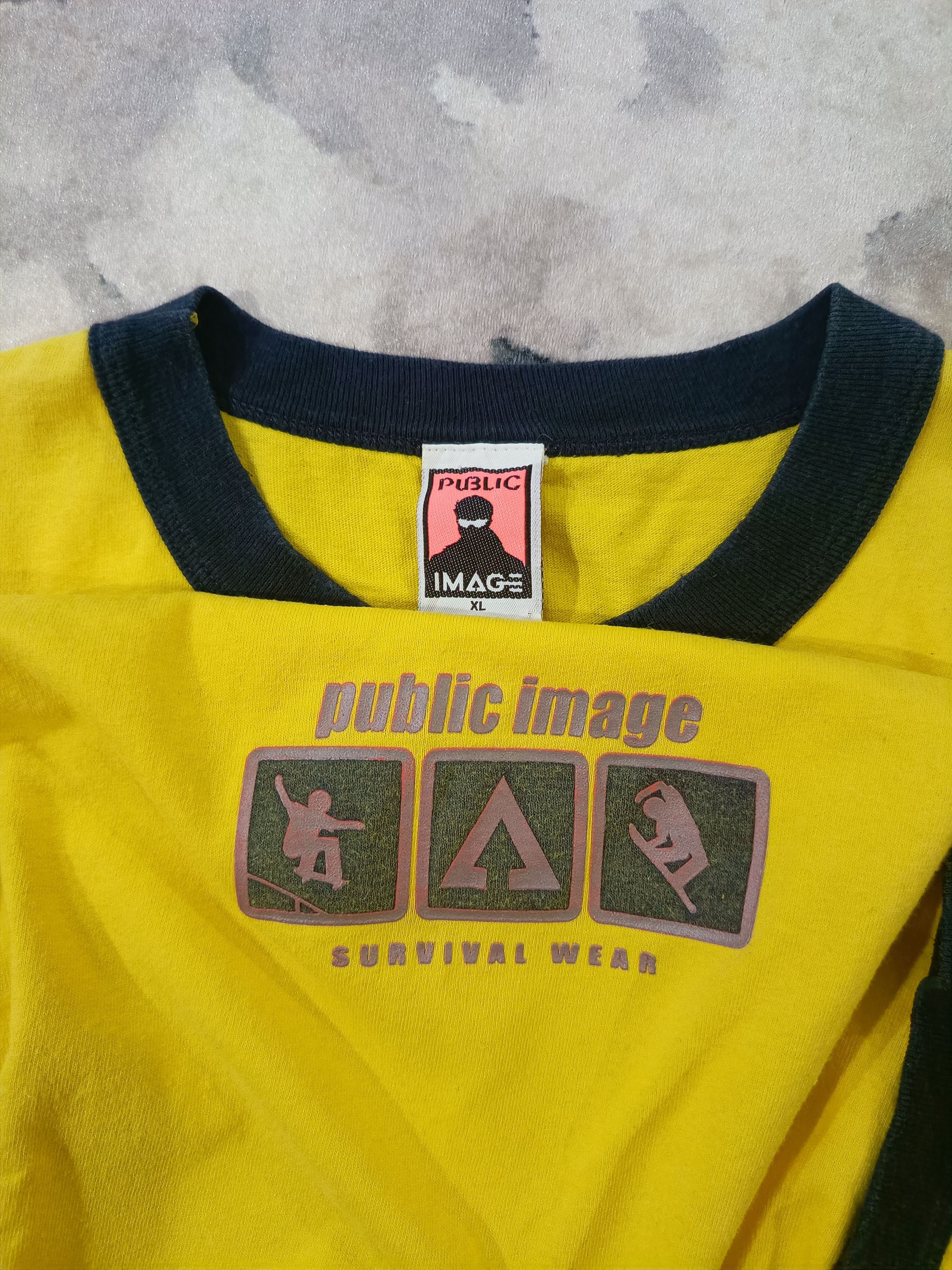 Vintage Vintage 90's ringer Public Image Clothing Skate brand Size US XL / EU 56 / 4 - 3 Thumbnail