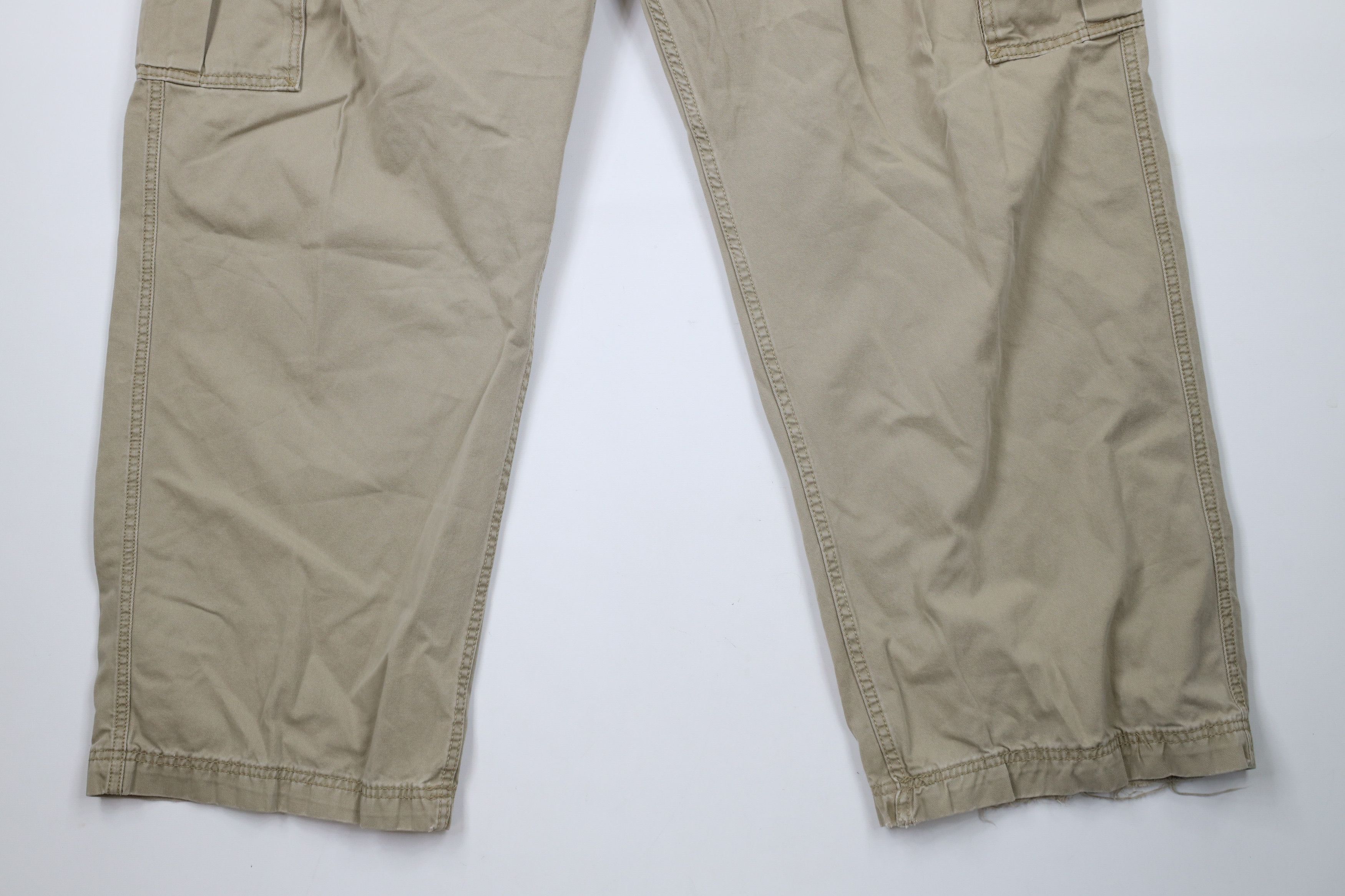 Levi's × Vintage Vintage Y2K Levis Loose Straight Wide Leg Cargo Pants Beige Size US 44 / EU 60 - 4 Thumbnail