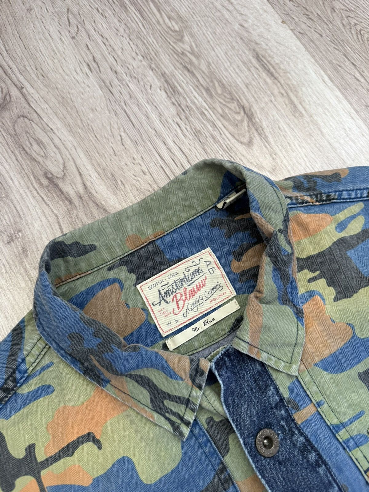Scotch & Soda Scotch & Soda Camo Herringbone Jacket Size US L / EU 52-54 / 3 - 5 Thumbnail