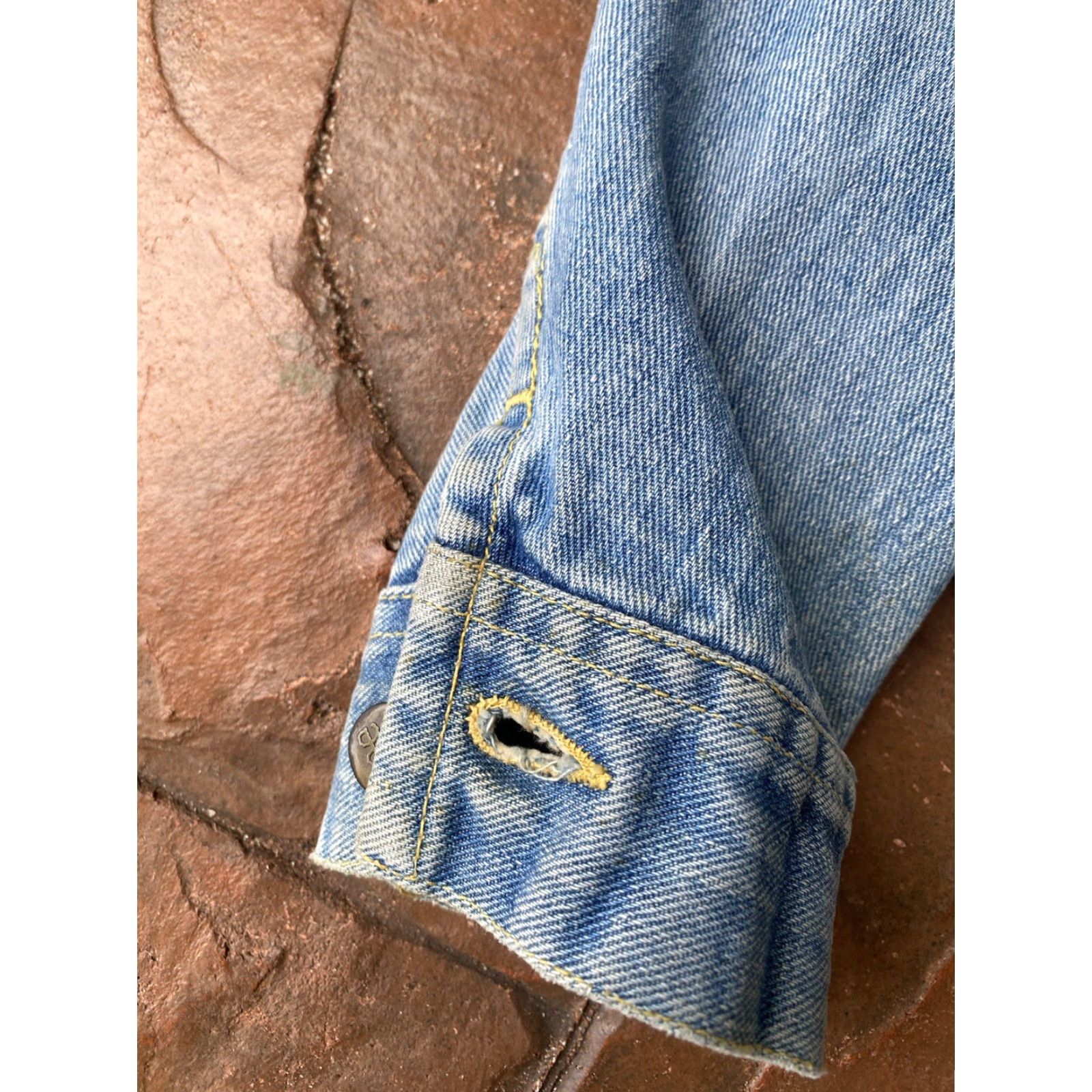Lee VINTAGE Lee Rider Sanforized Union Trucker Jean Jacket Small PATD 153438 USA Size 28" / US 6 / IT 42 - 4 Thumbnail